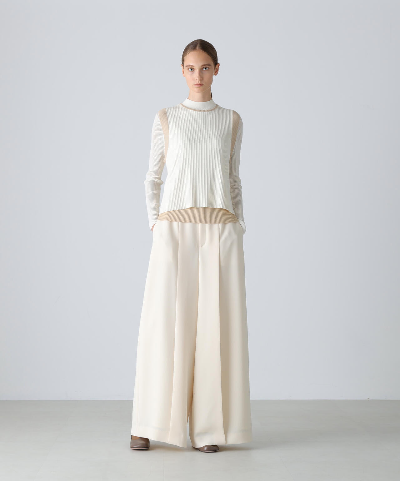 レイヤードニット