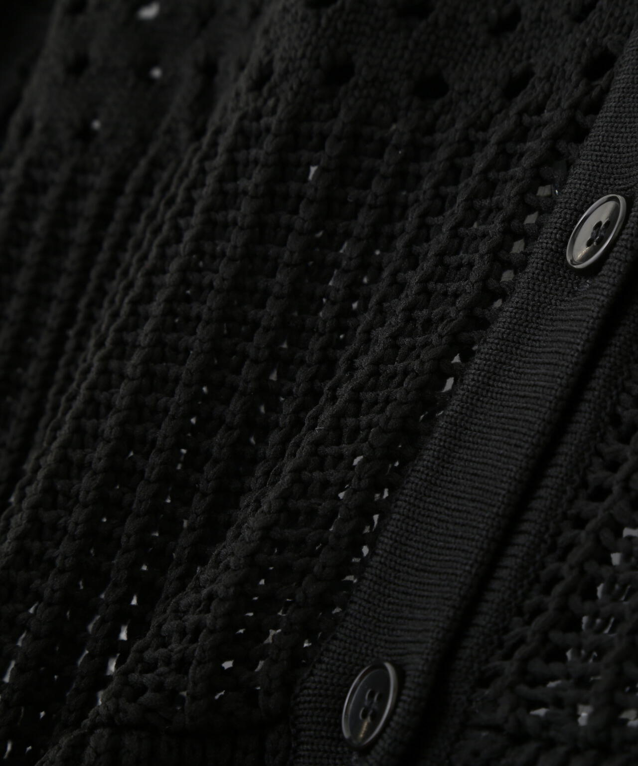 パターンニットカーディガン