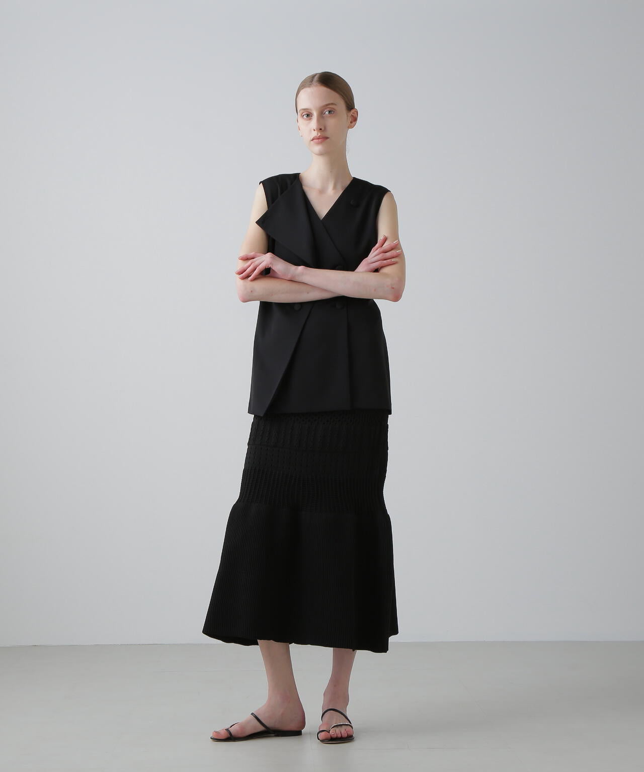 パターンニットスカート