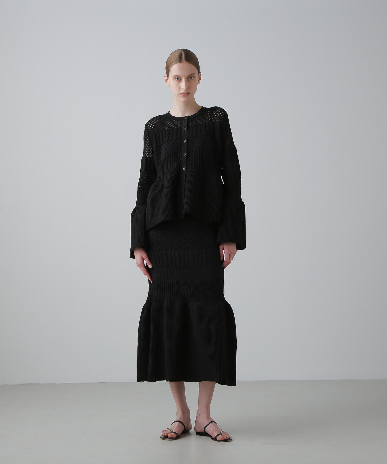 パターンニットスカート