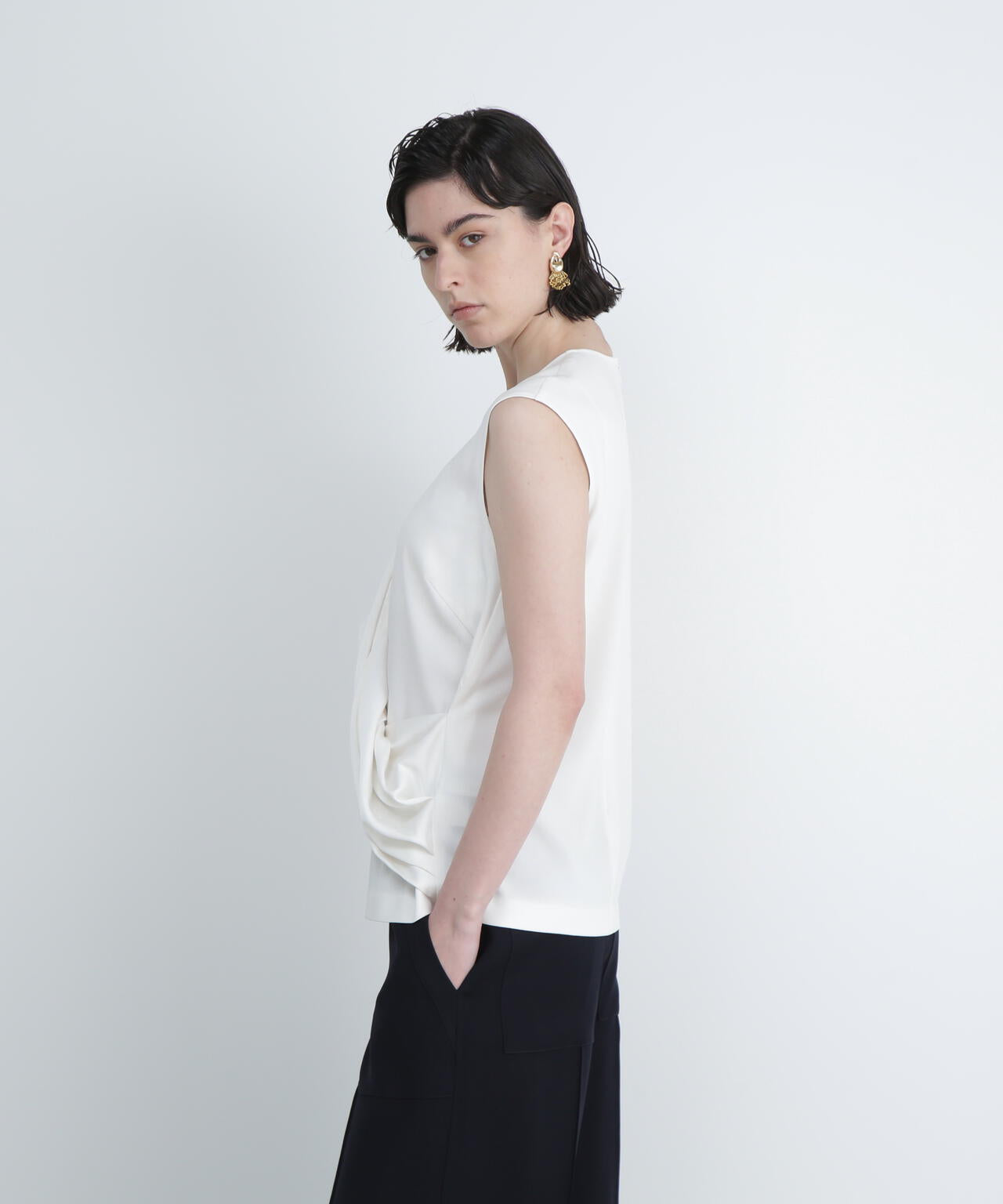 <UNiPH>バックサテンアムンゼンブラウス