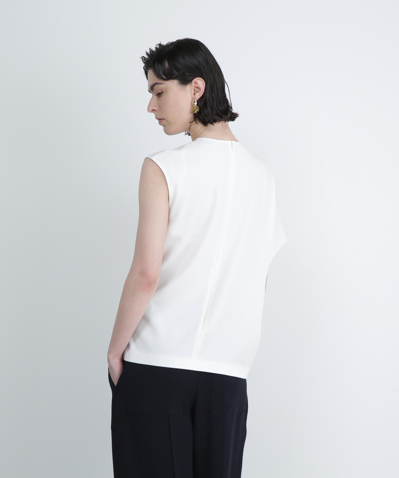 <UNiPH>バックサテンアムンゼンブラウス