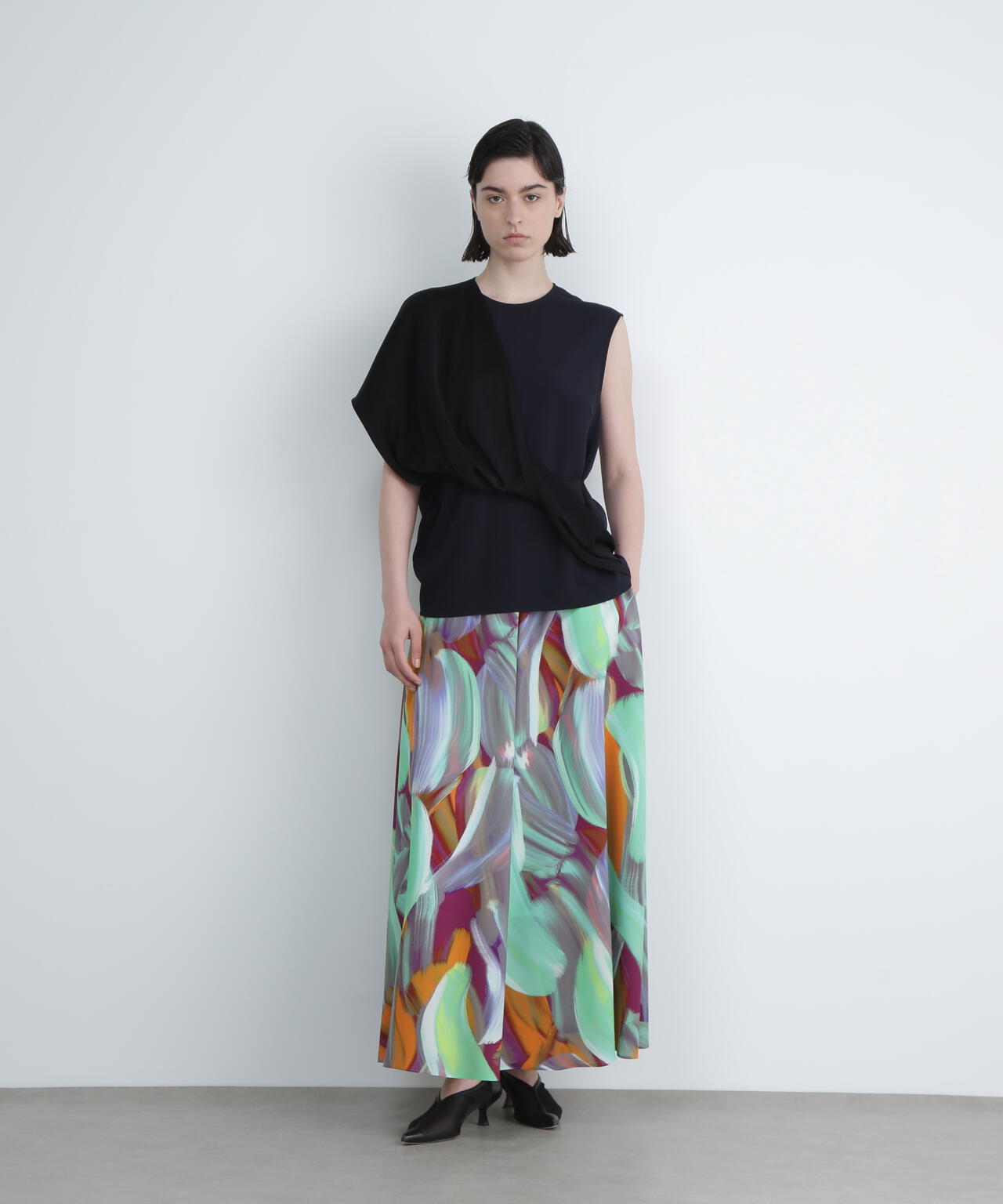 <UNiPH>バックサテンアムンゼンブラウス