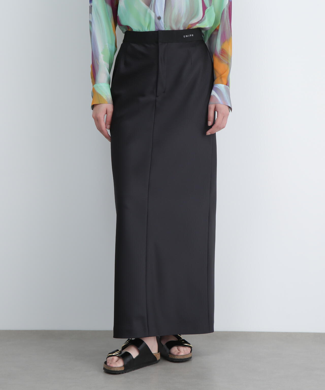 <UNiPH>マットサテンスカート