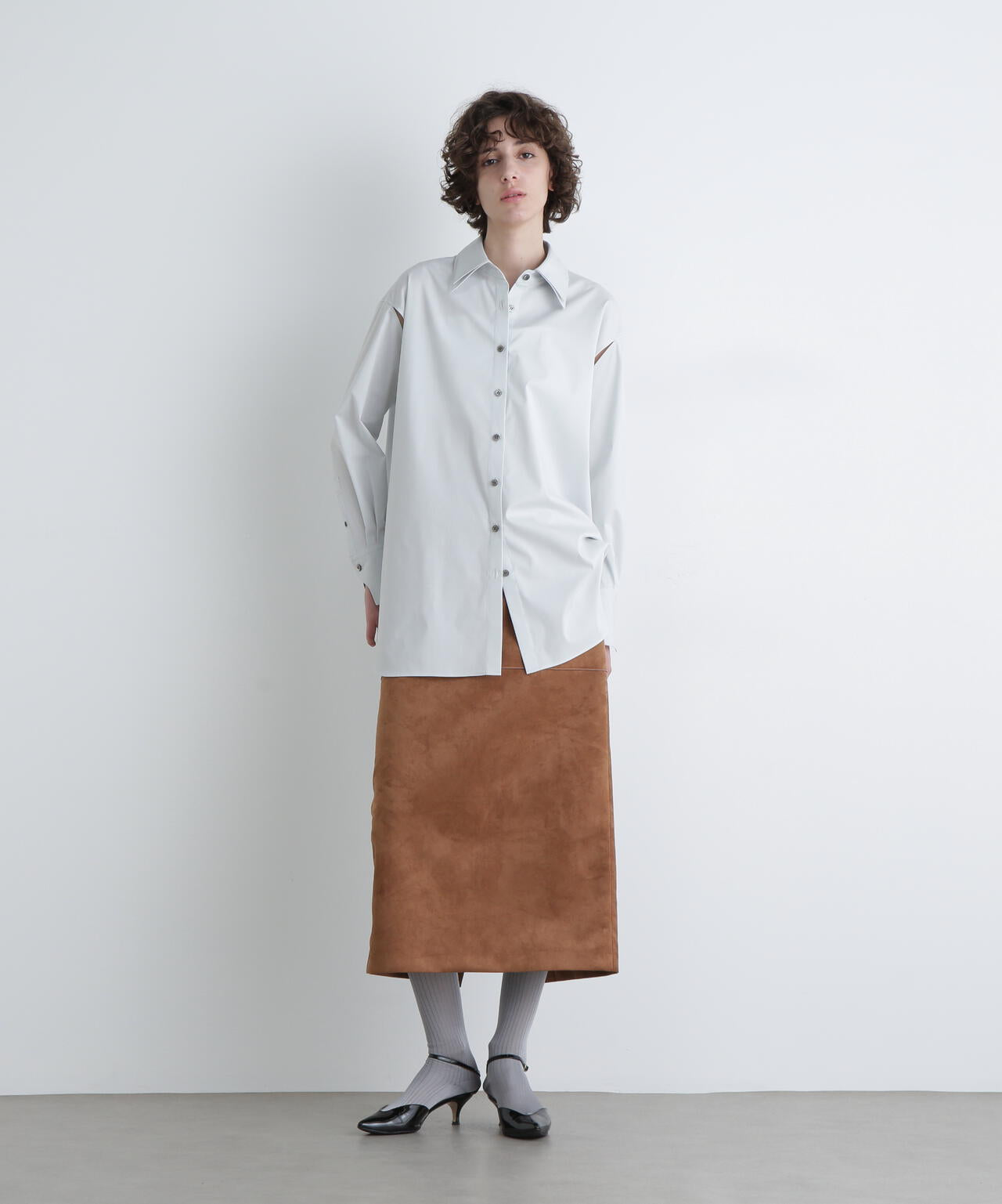 <UNiPH>フェイクスウェードスカート