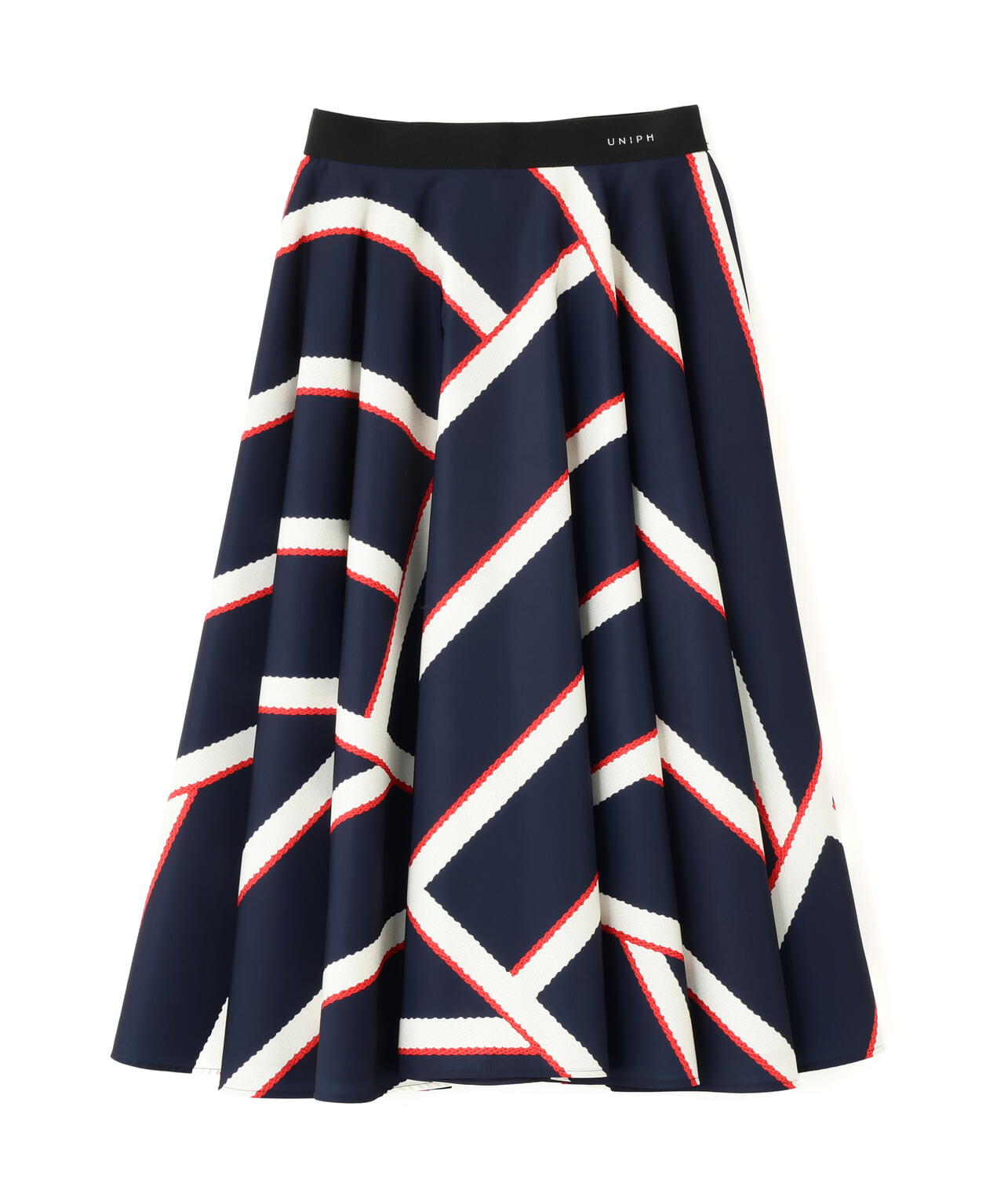 <UNiPH>オブリークプリントスカート