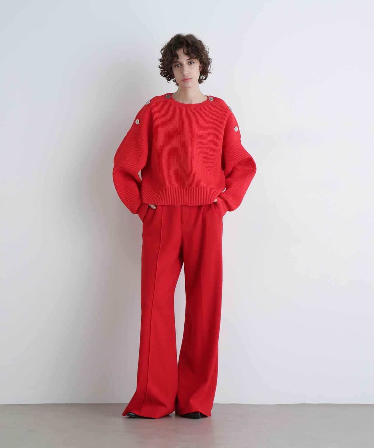 <UNiPH>コンプレストウールパンツ