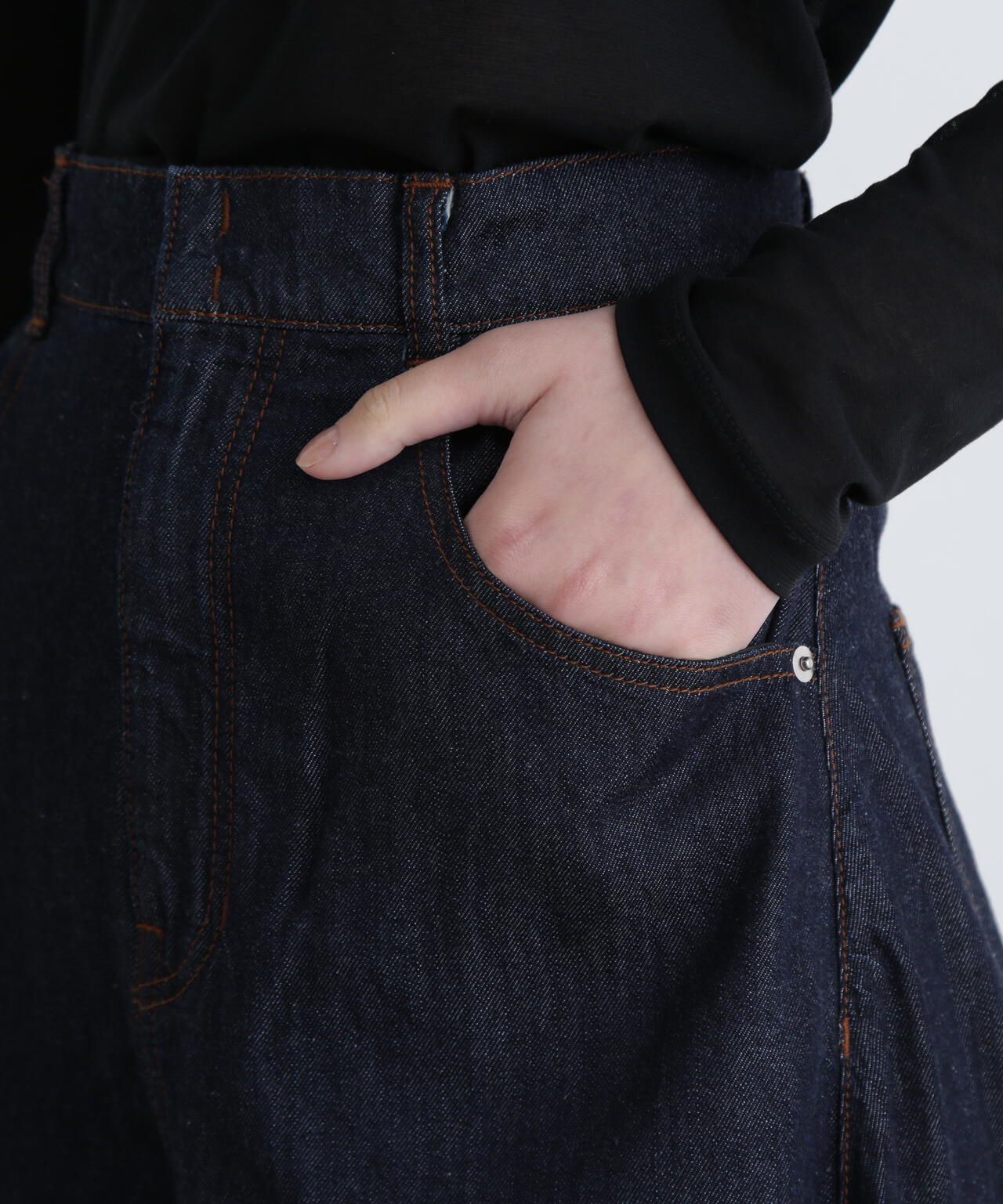 <UNiPH>バレルデニムパンツ