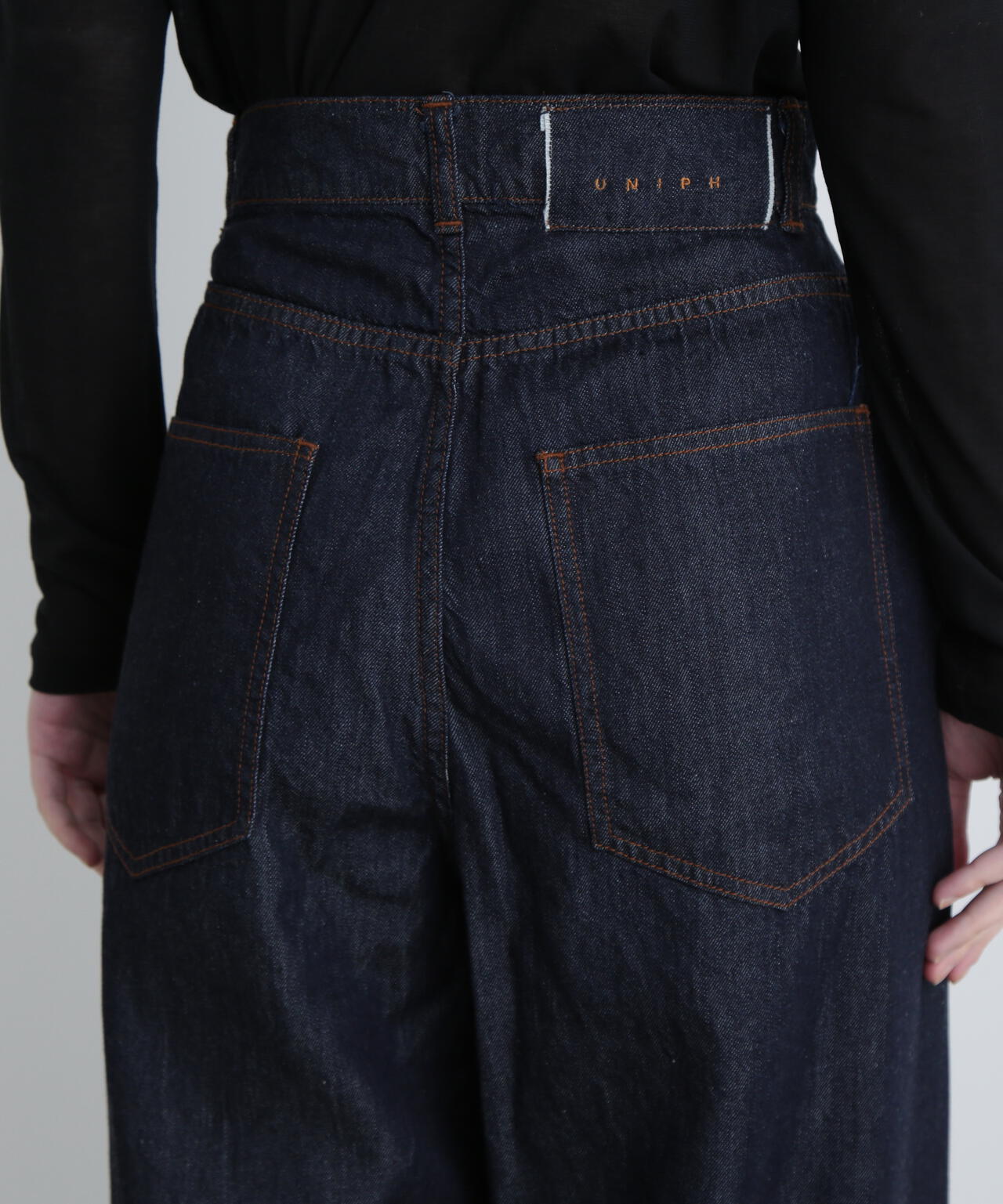 <UNiPH>バレルデニムパンツ