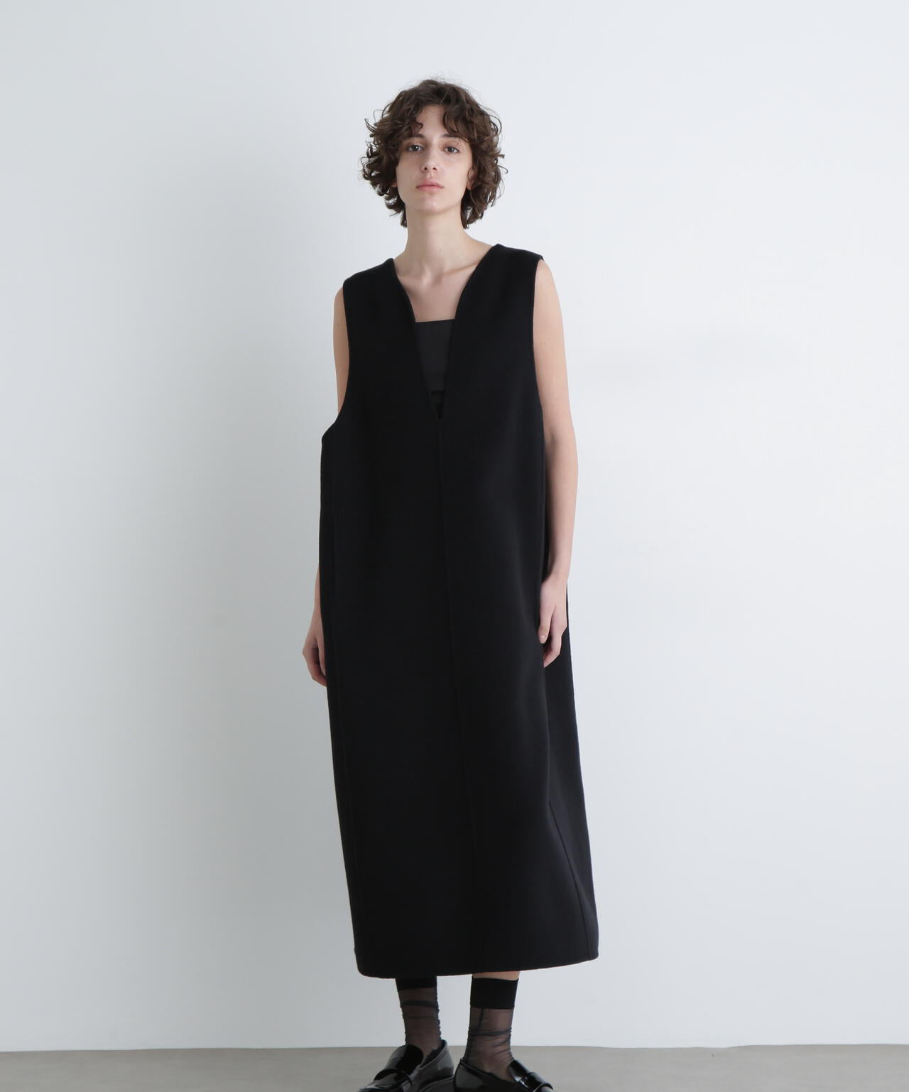 <UNiPH>ソリッドウールリバーワンピース
