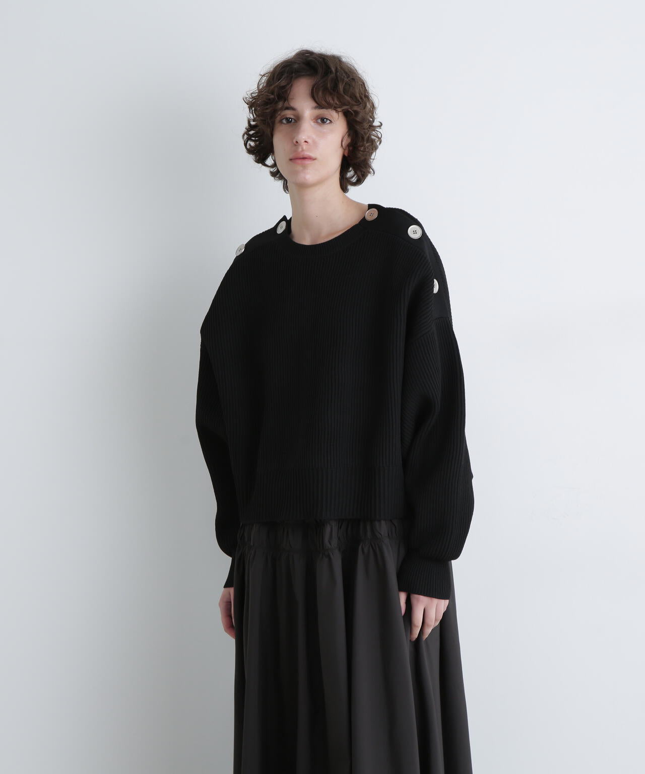 <UNiPH>ボタンニットプルオーバー