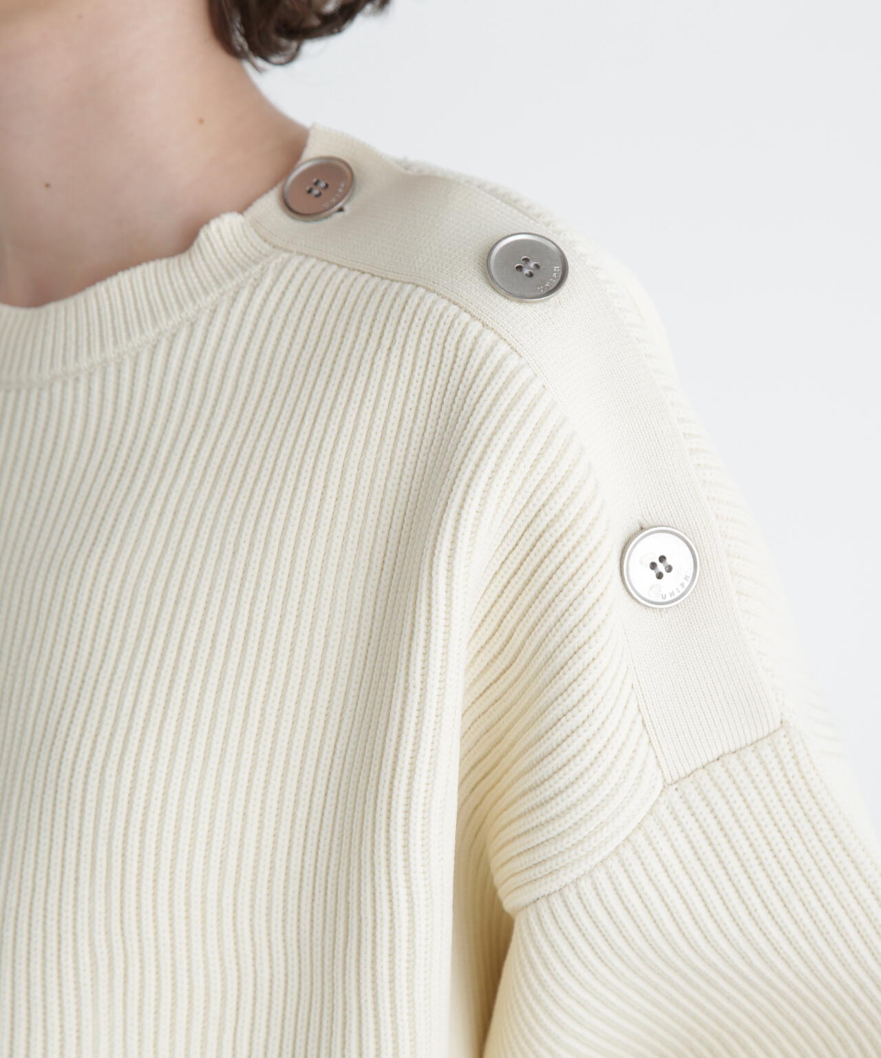 <UNiPH>ボタンニットプルオーバー