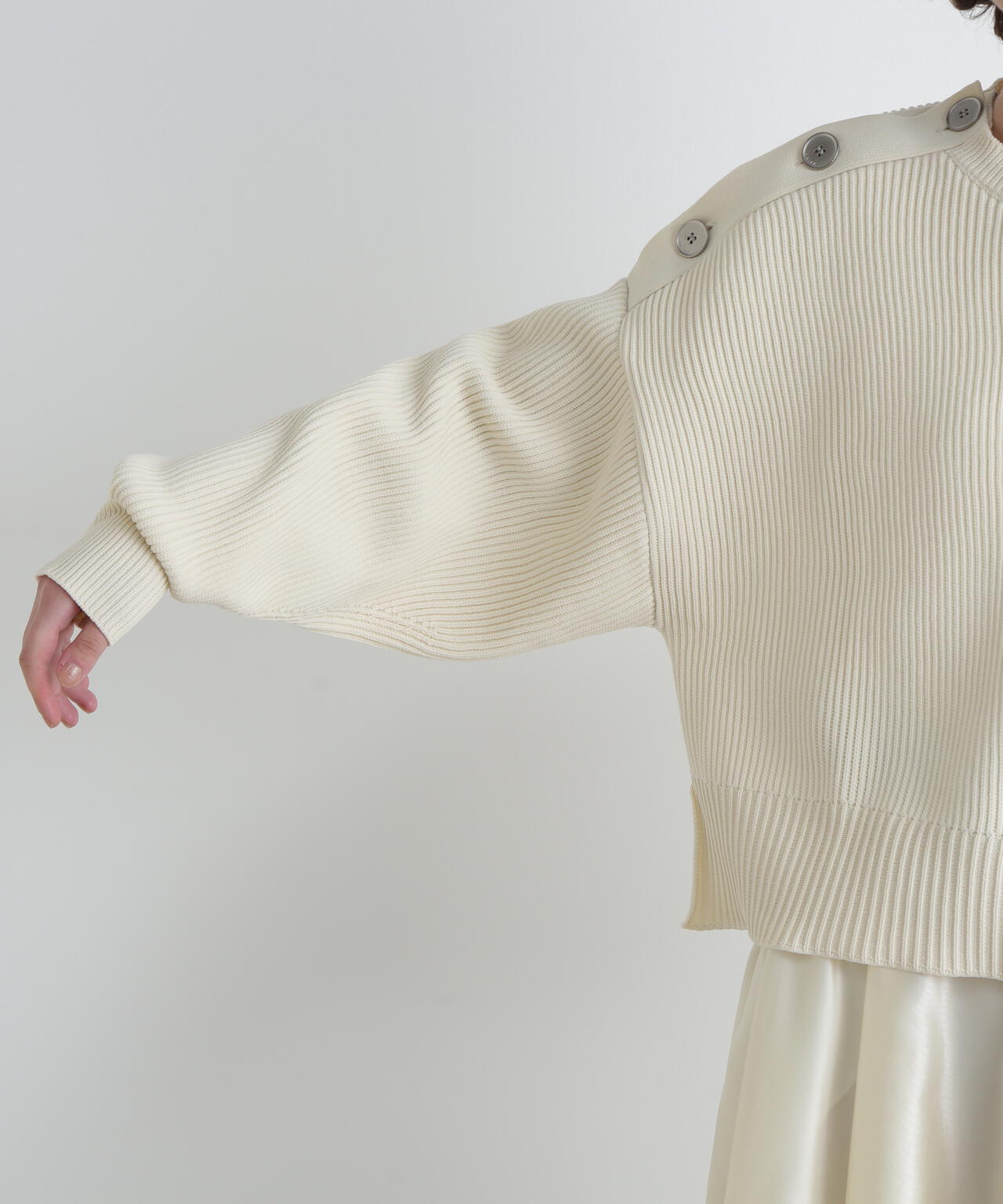 <UNiPH>ボタンニットプルオーバー