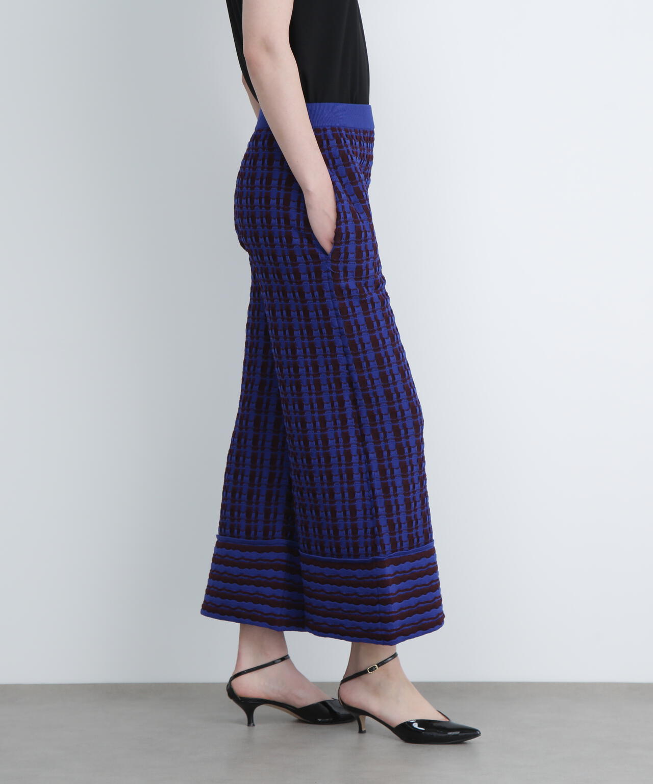 <UNiPH>ウェービージャガードニットパンツ