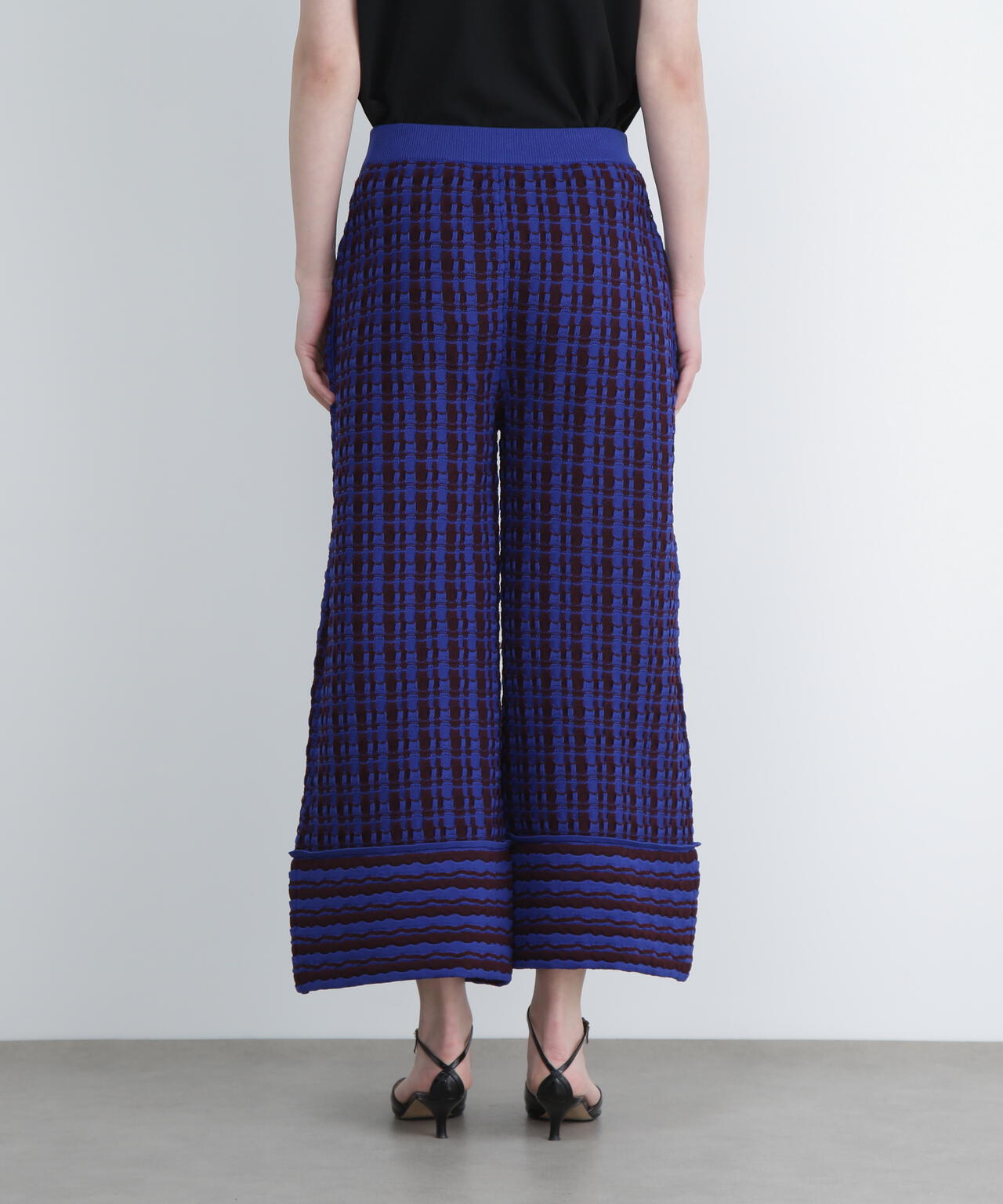 <UNiPH>ウェービージャガードニットパンツ