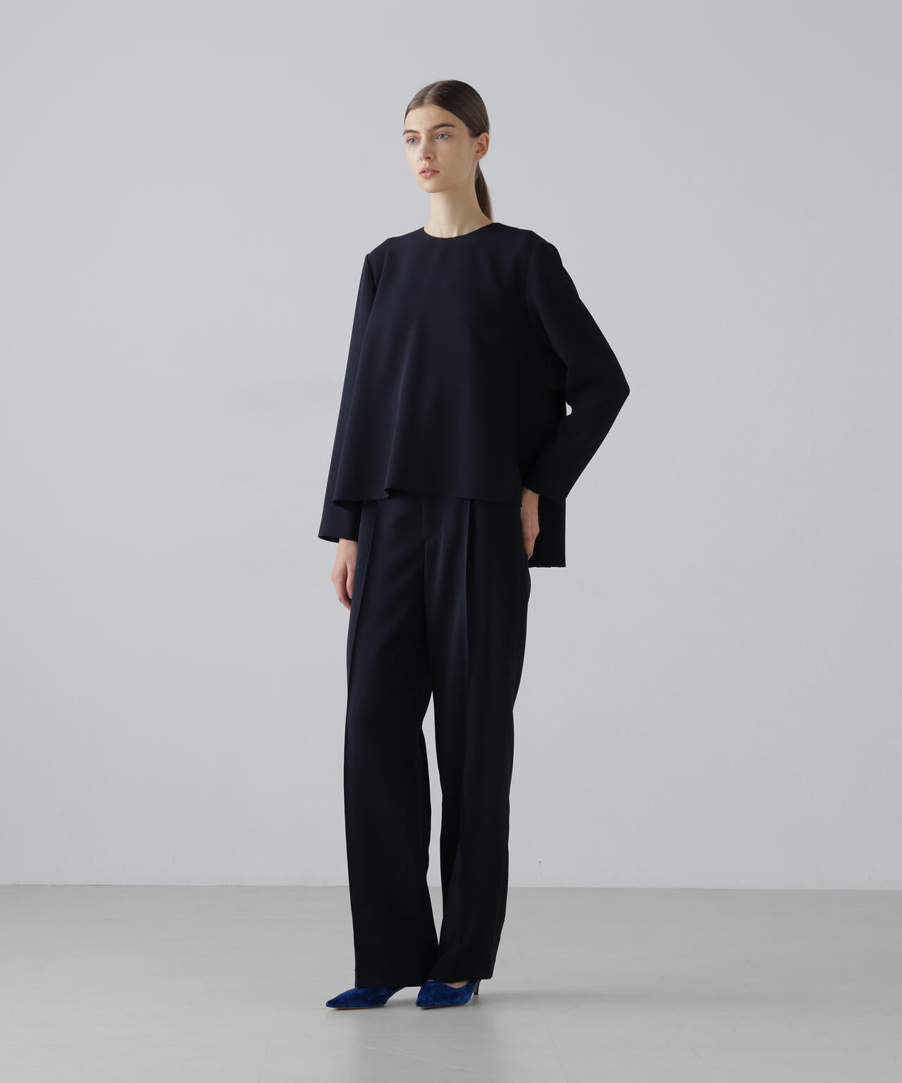 ストレッチジョーゼットブラウス