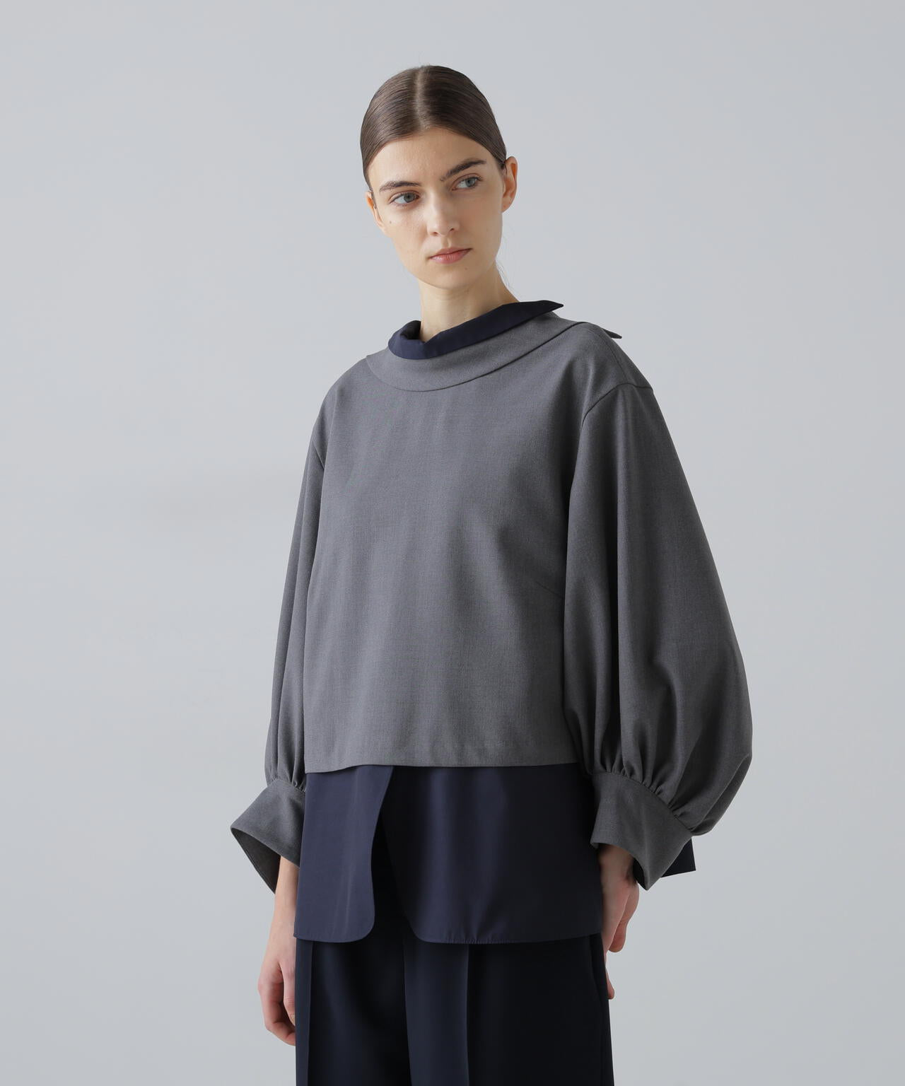 レイヤードカラーブラウス