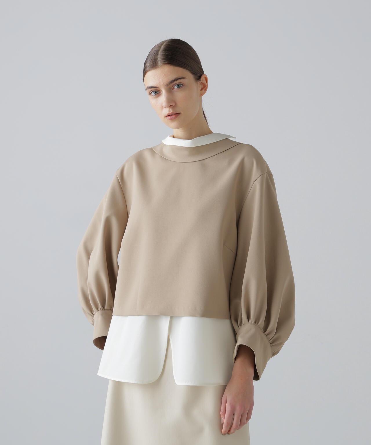 レイヤードカラーブラウス