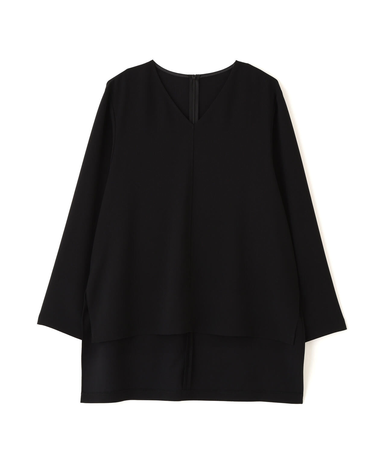 バックサテンジョーゼットVネック