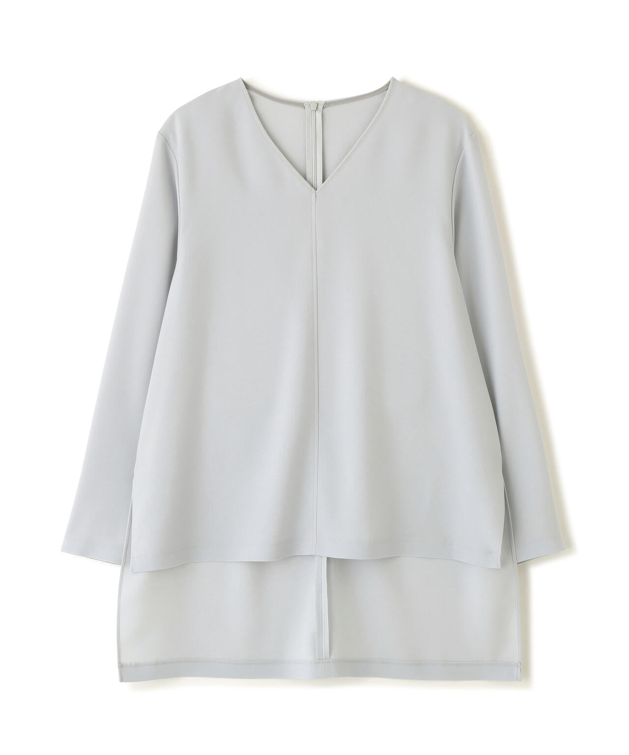 バックサテンジョーゼットVネック