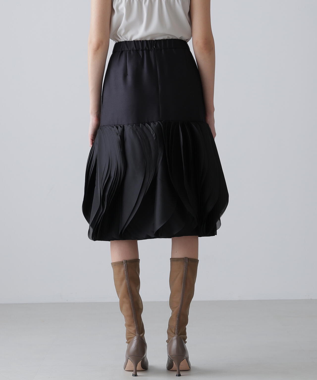 <BLACK LABEL>シルクウールツイルスカート
