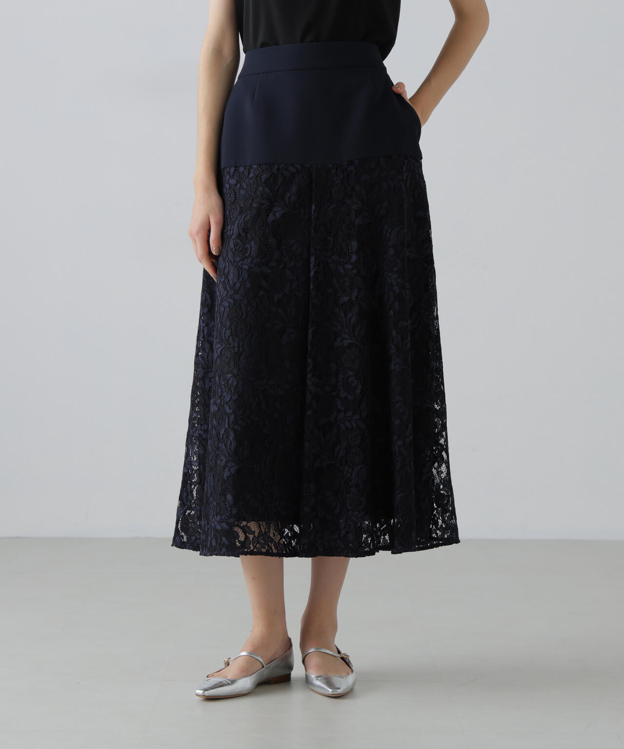 ストレッチジョーゼットスカート