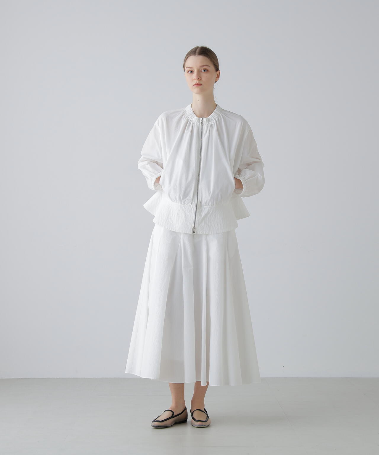 ペーパーライクナイロンスカート