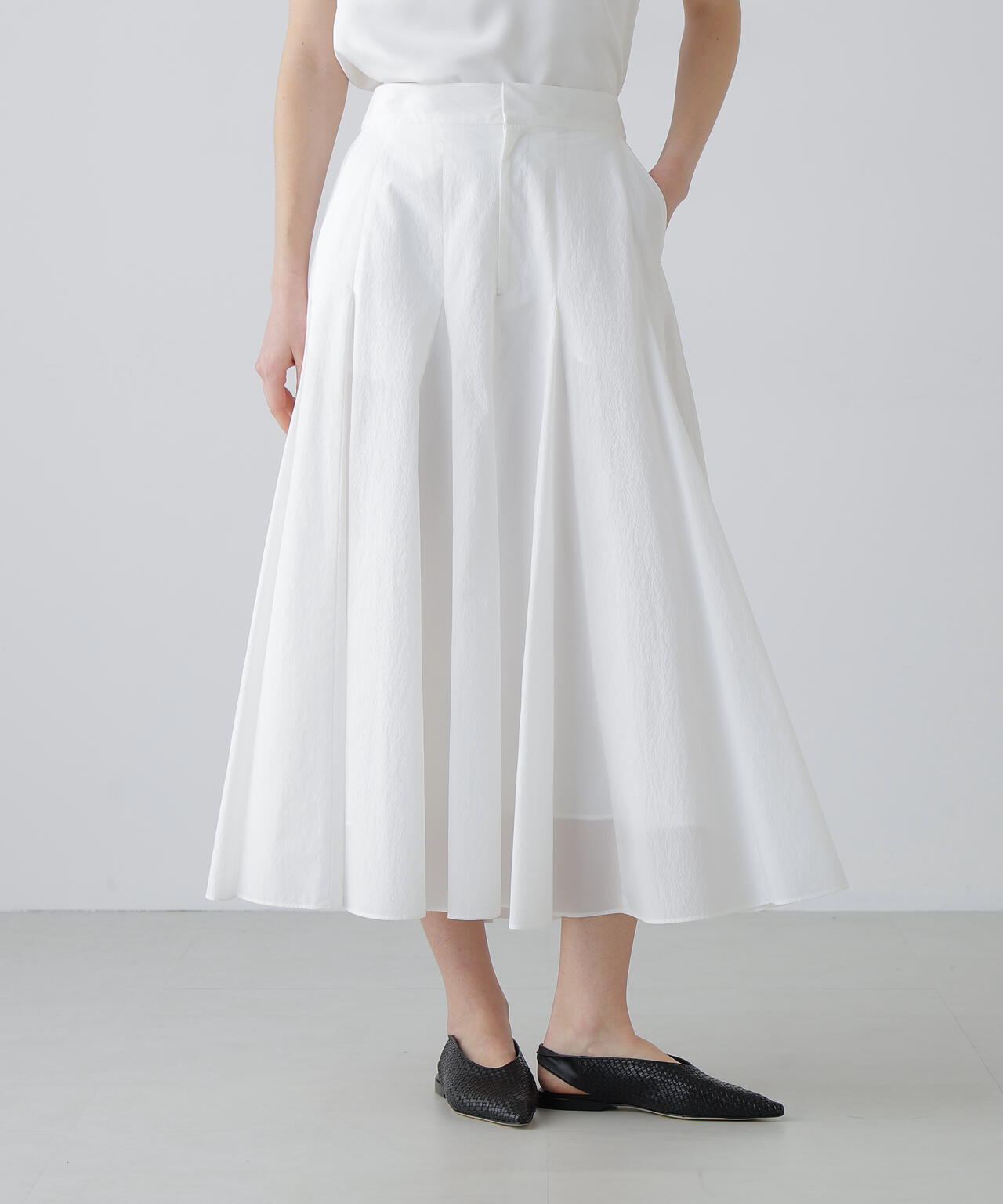 ペーパーライクナイロンスカート