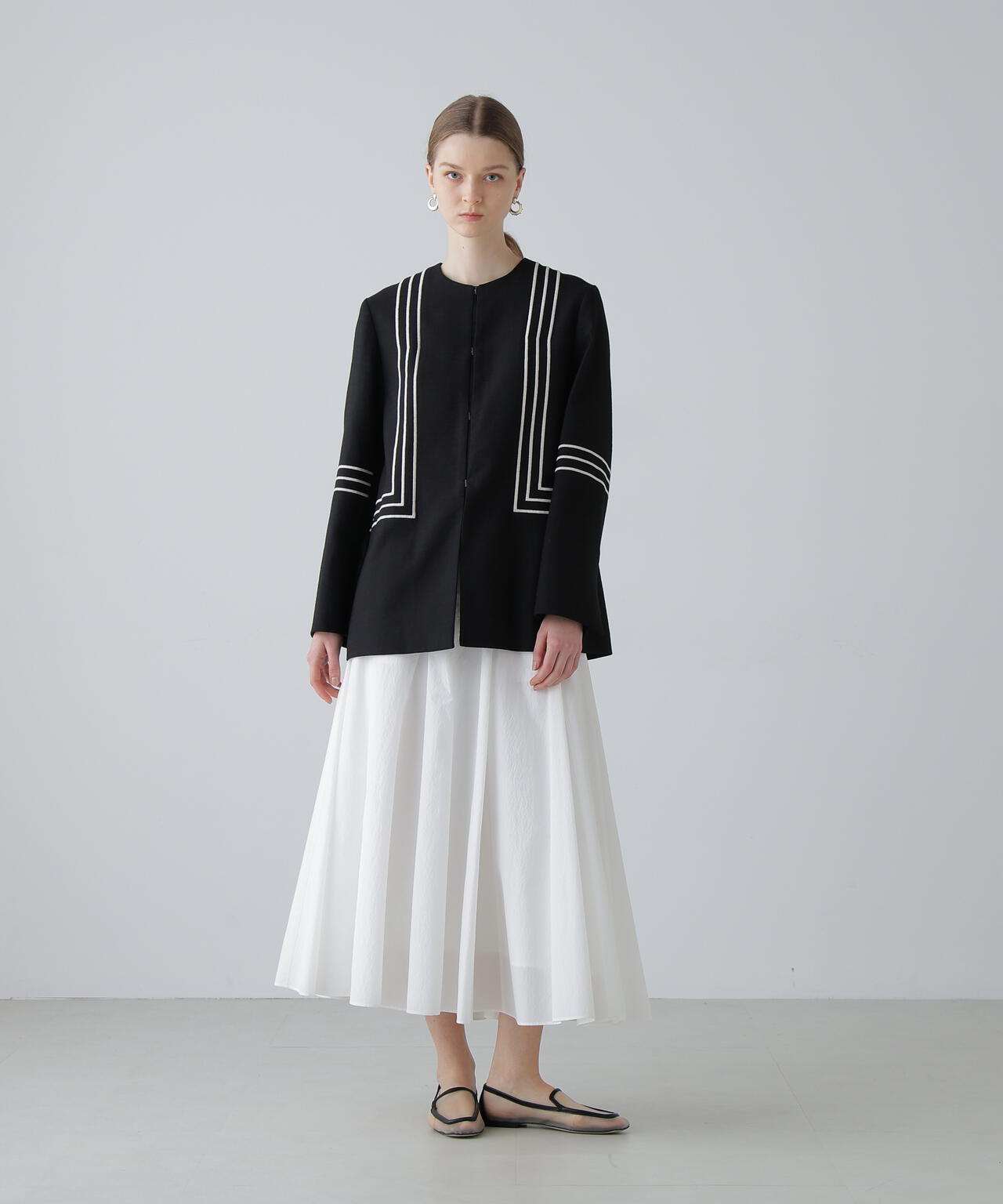 ペーパーライクナイロンスカート