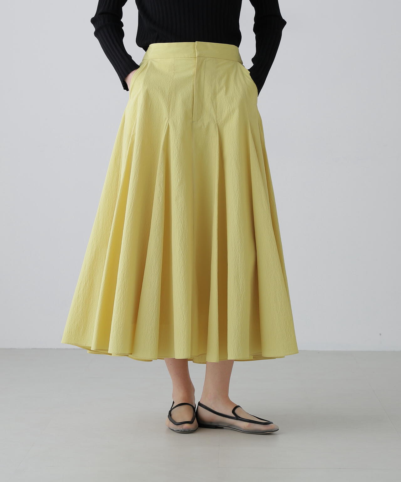 ペーパーライクナイロンスカート