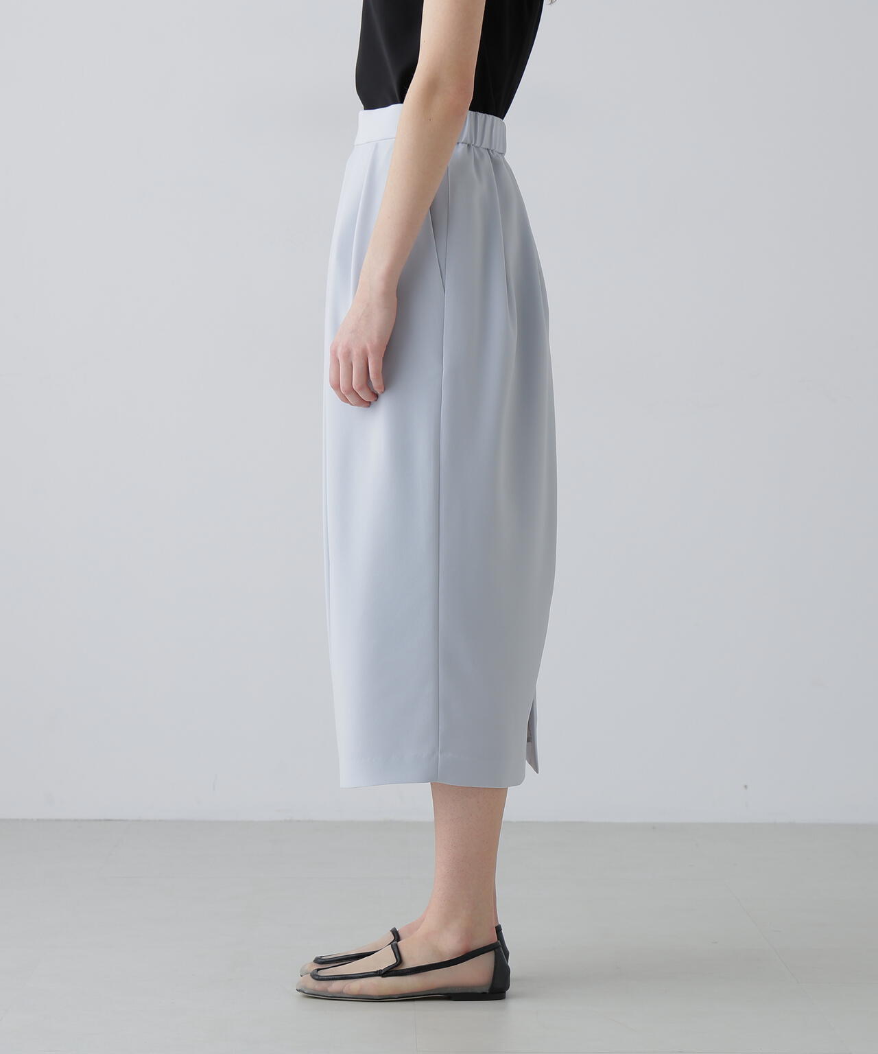 バックサテンジョーゼットスカート