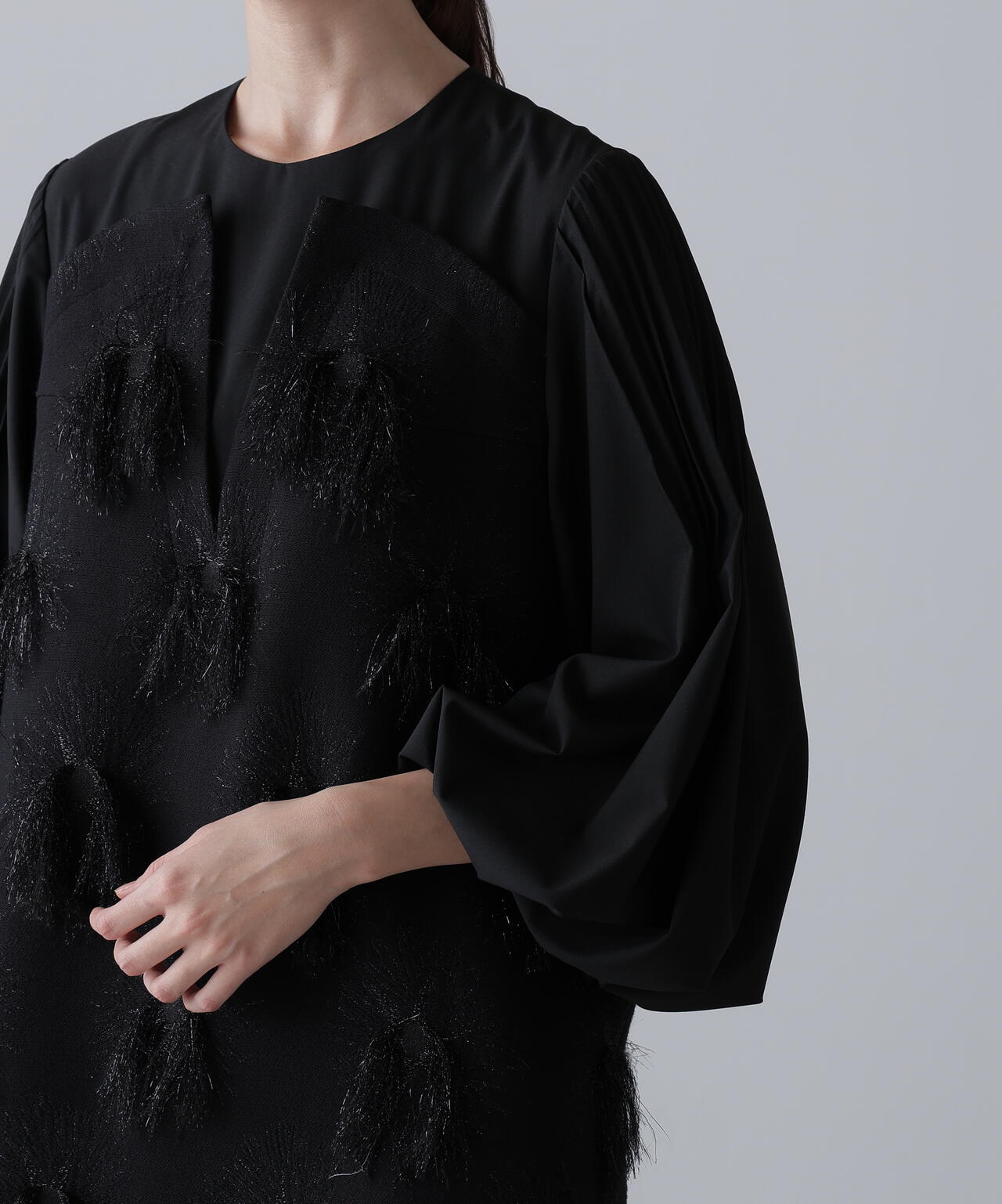 <BLACK LABEL>MALHIAウィーピングジャガードワンピース