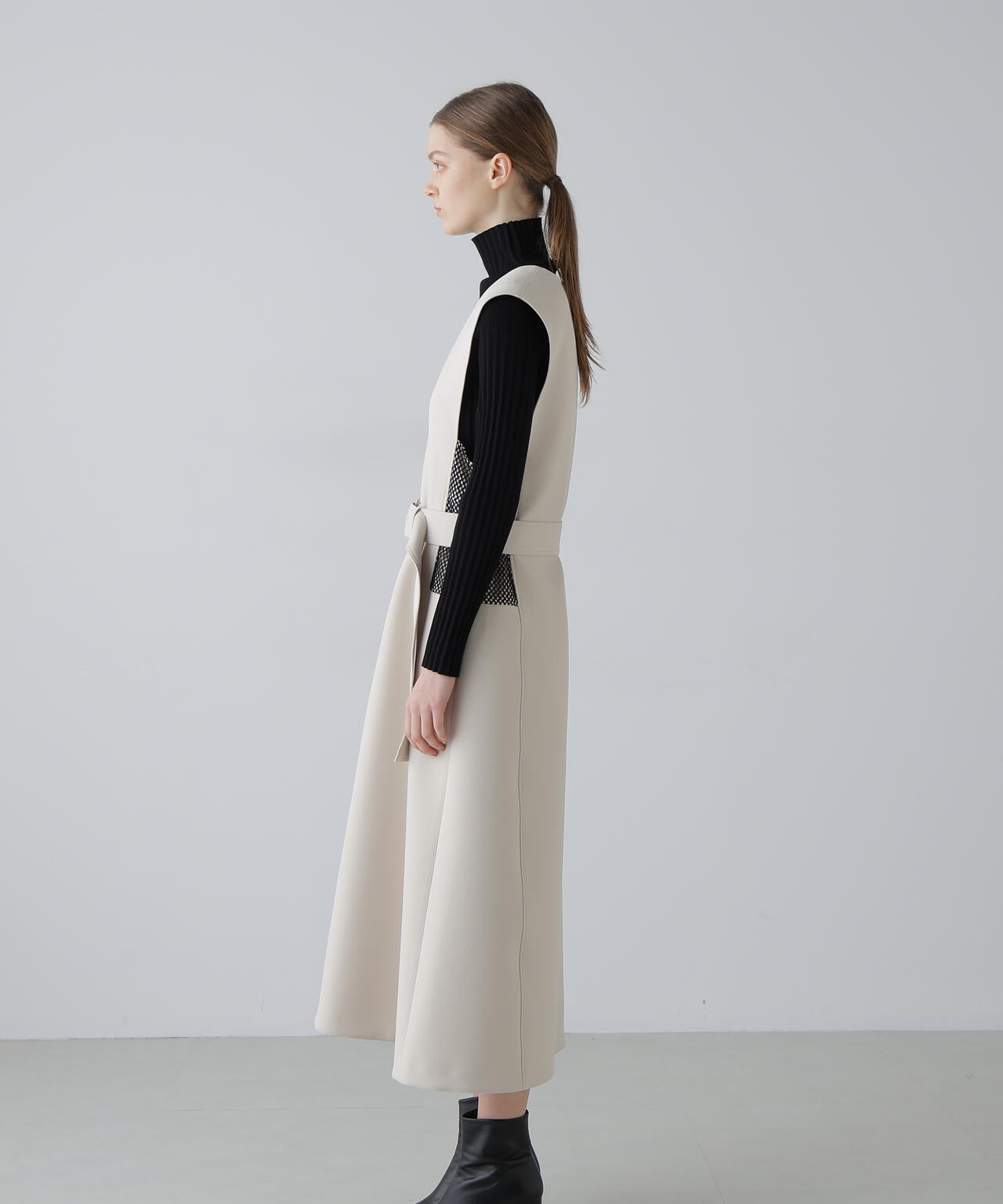 バイカラーボンディングワンピース