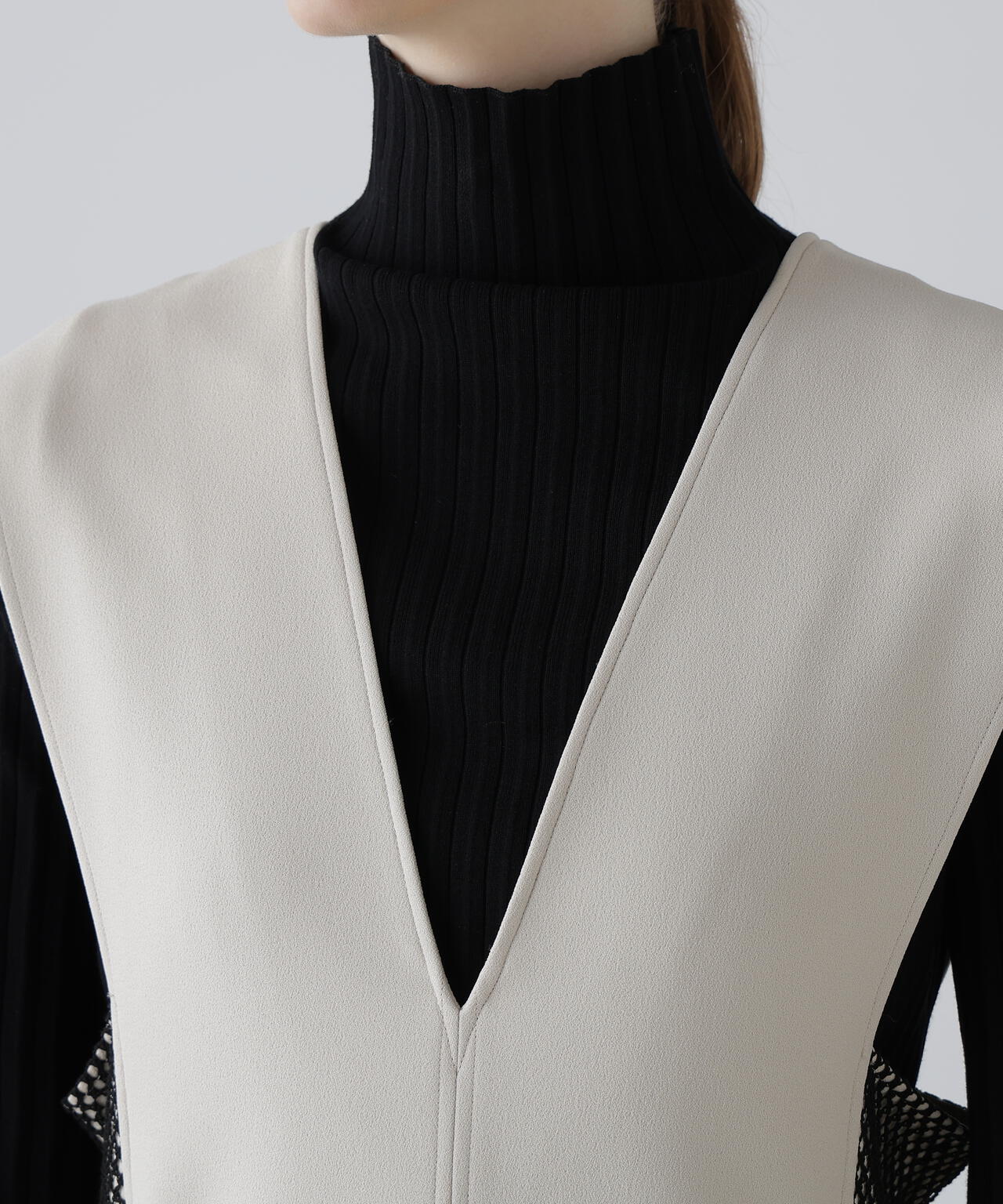 バイカラーボンディングワンピース