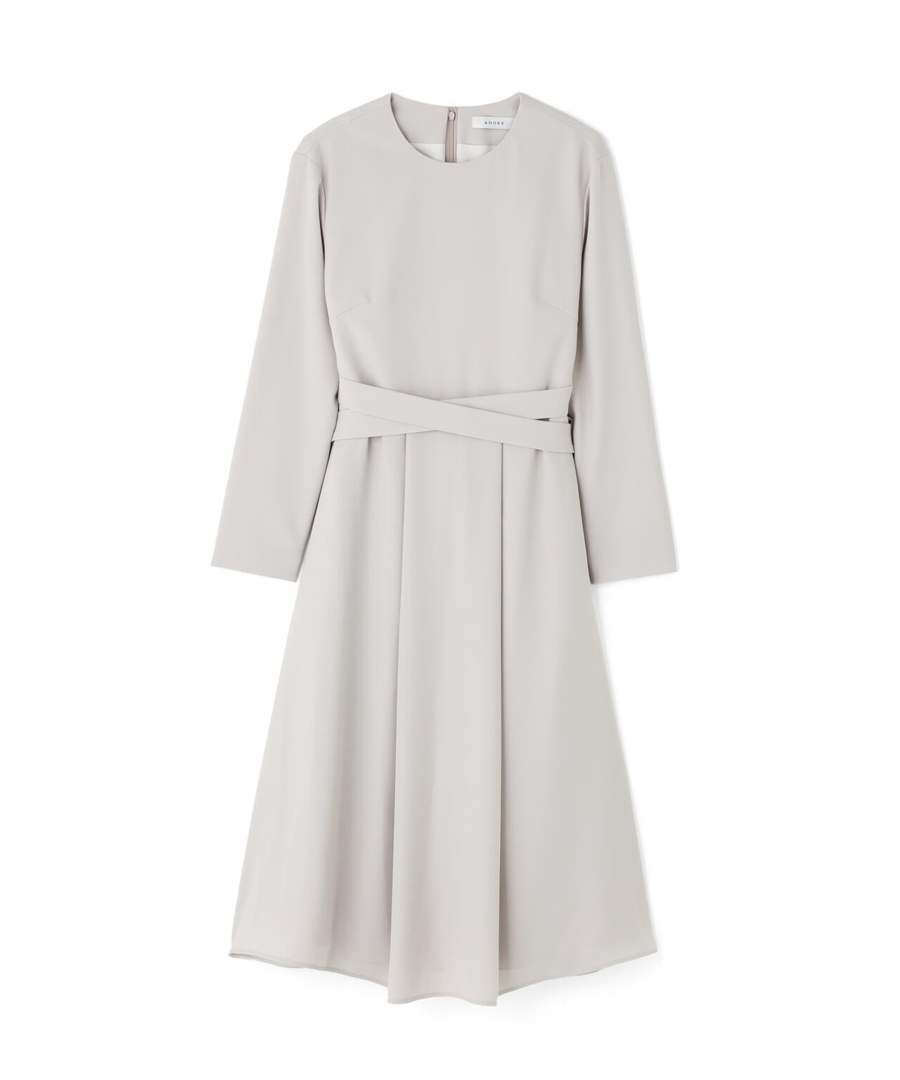 パウダリーダブルサテンワンピース