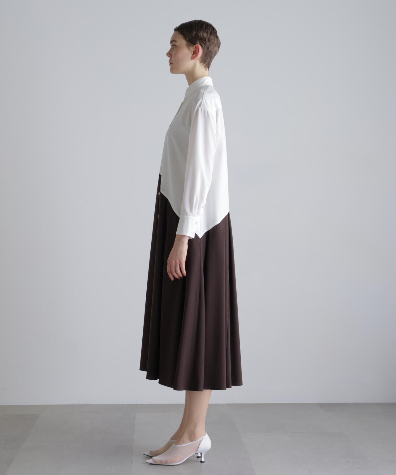 ファンクショナルプレーンクロスワンピース