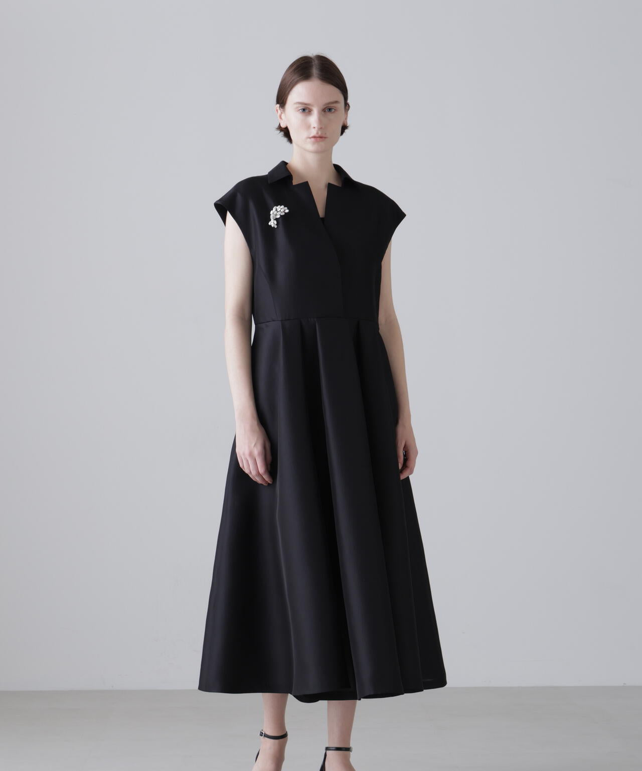 <BLACK LABEL>シルクダブルクロスワンピース