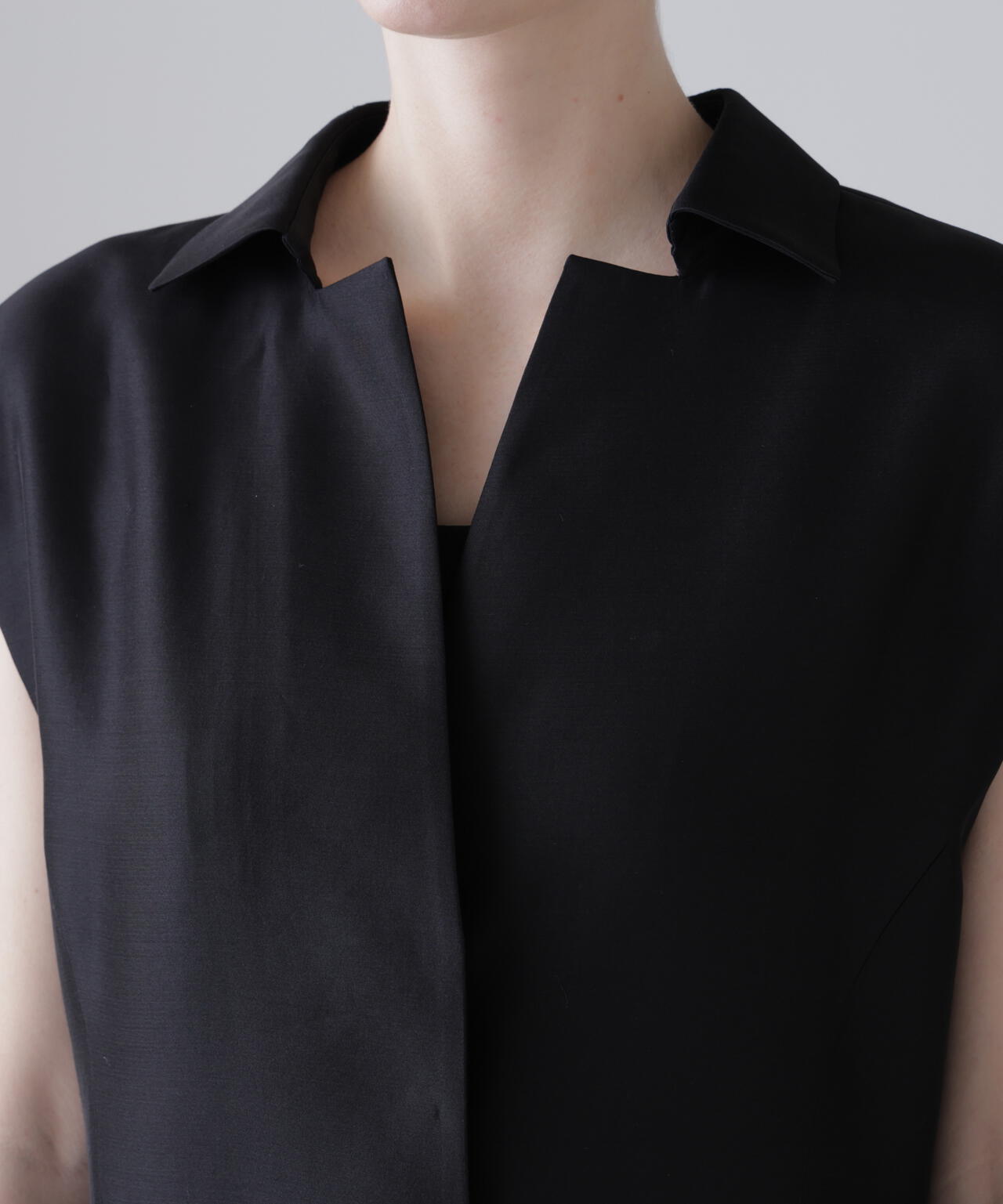 <BLACK LABEL>シルクダブルクロスワンピース