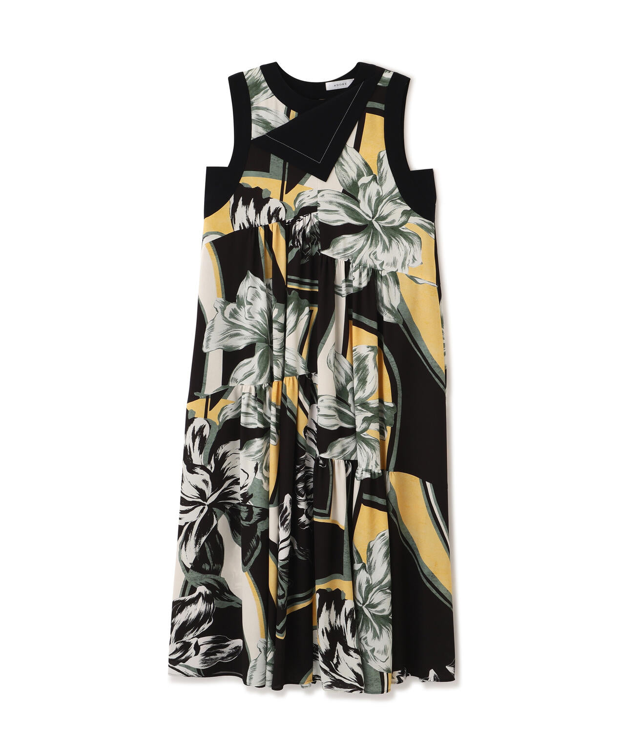 パナマプリントワンピース