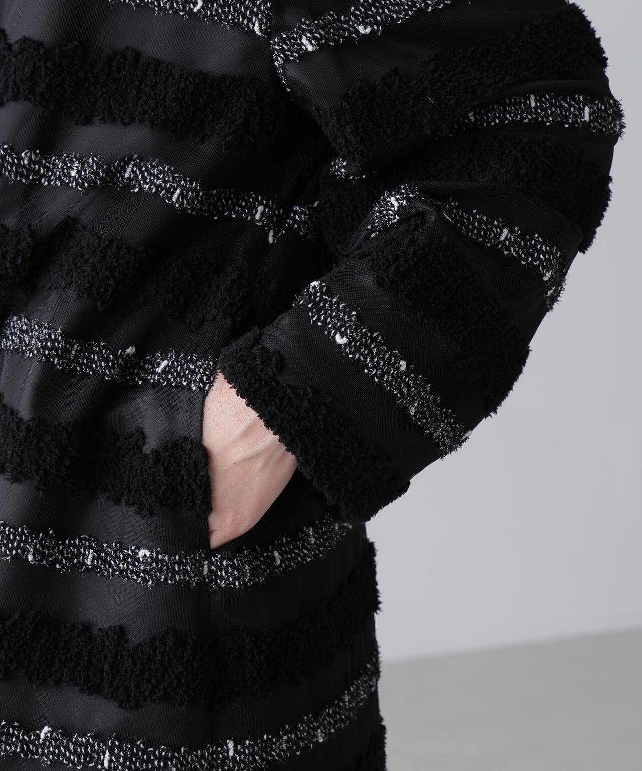 チャンキーテープボーダージャケット