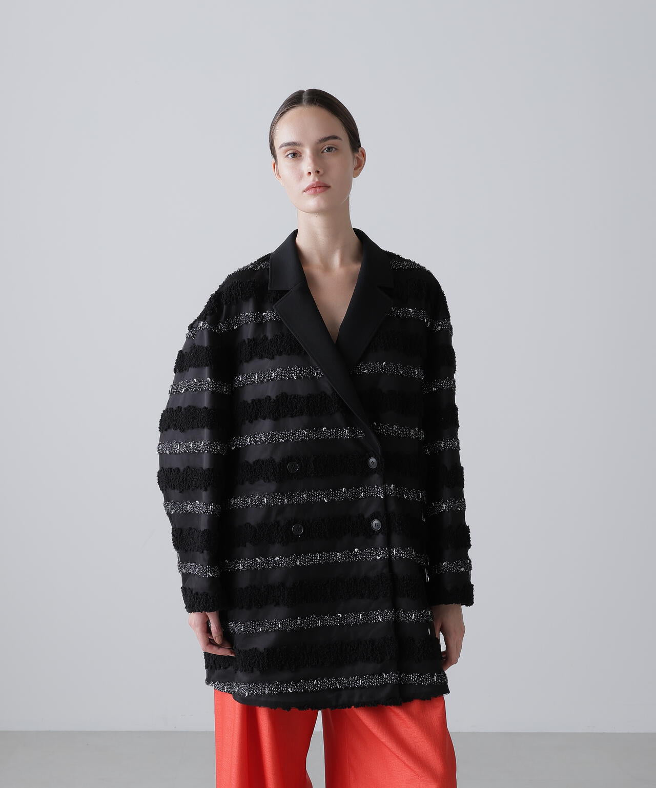 チャンキーテープボーダージャケット