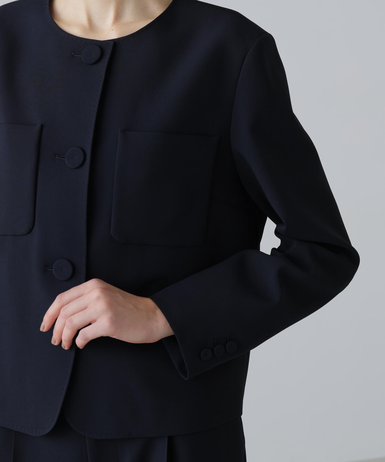 ストレッチジョーゼットジャケット