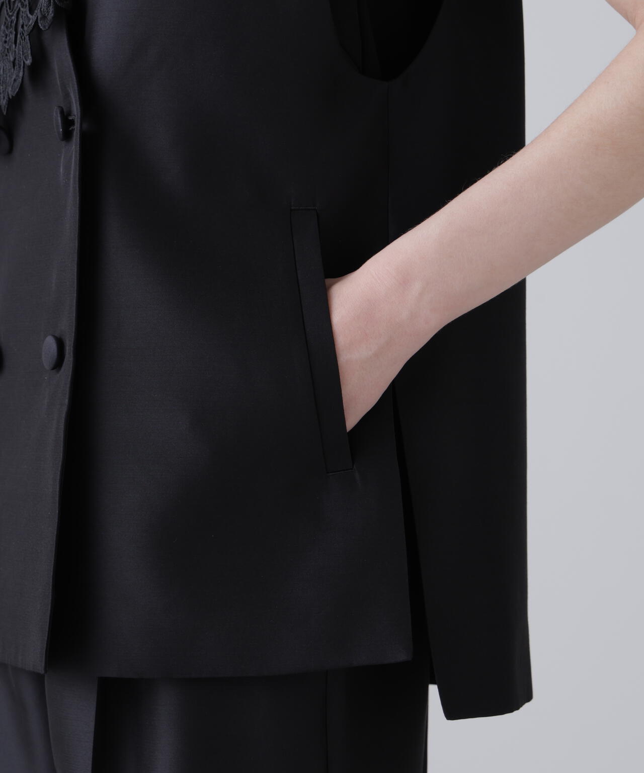 <BLACK LABEL>シルクダブルクロスジャケット