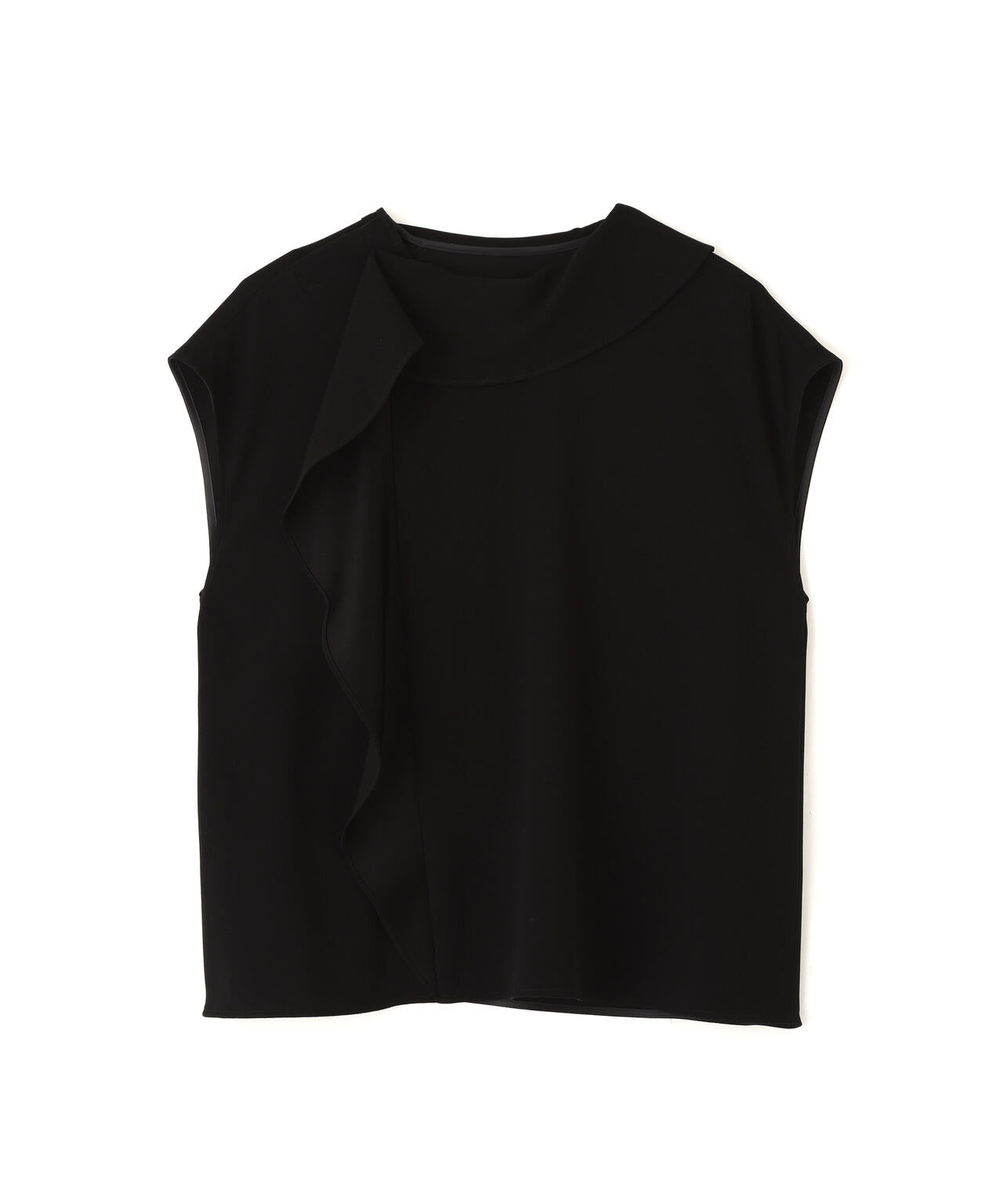 <BLACK LABEL>バックサテンジョーゼットブラウス