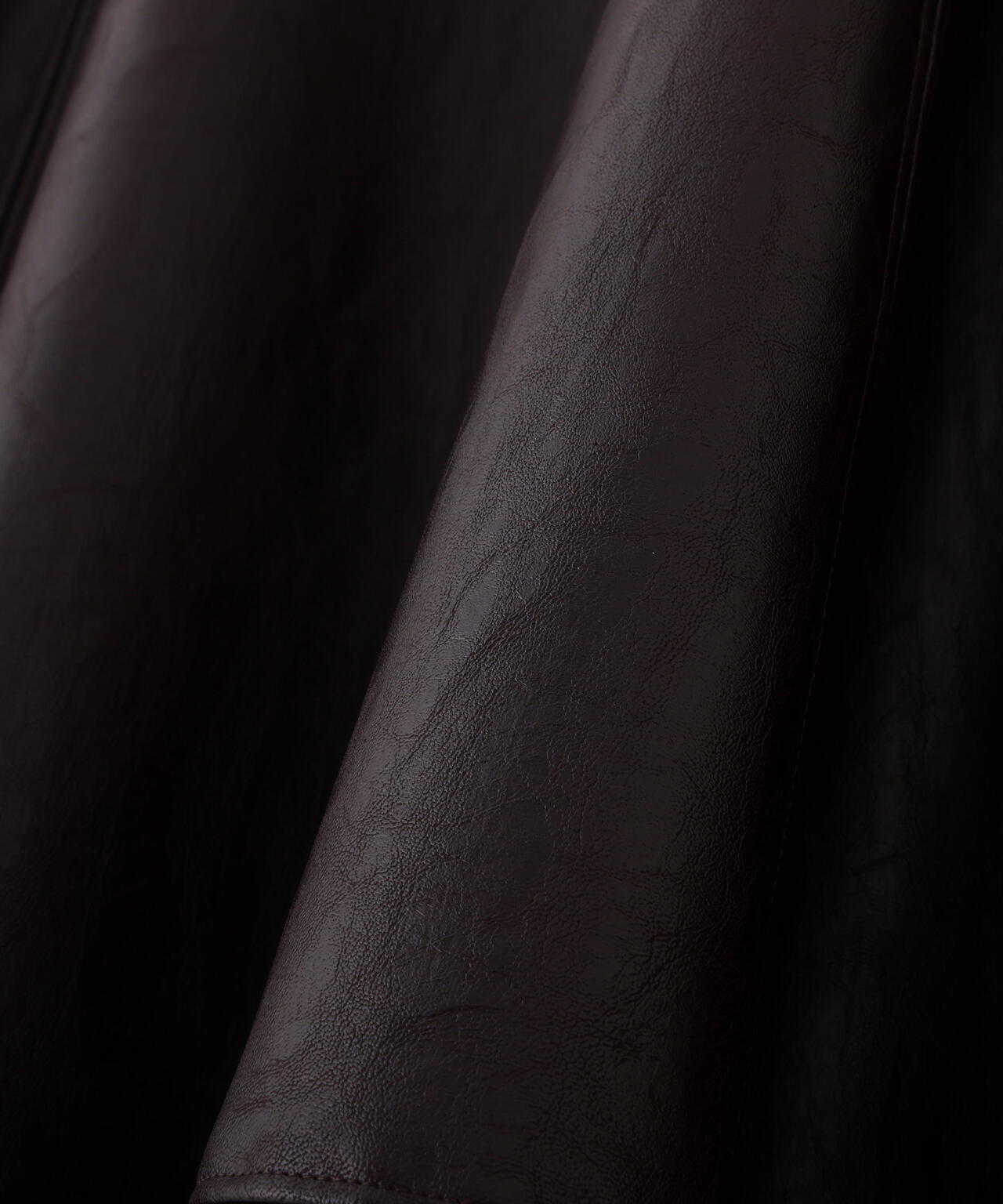 フェイクレザースカート