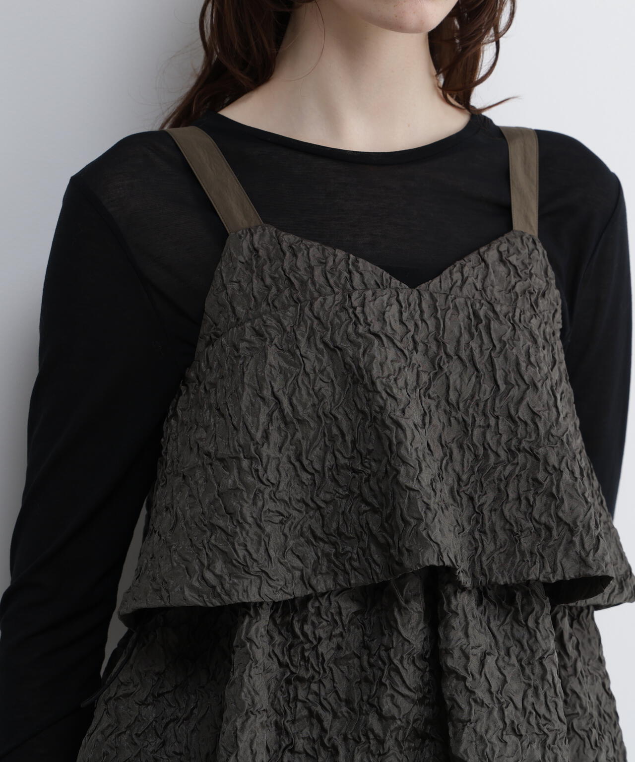<UNiPH>ブライトフローティングジャガードブラウス