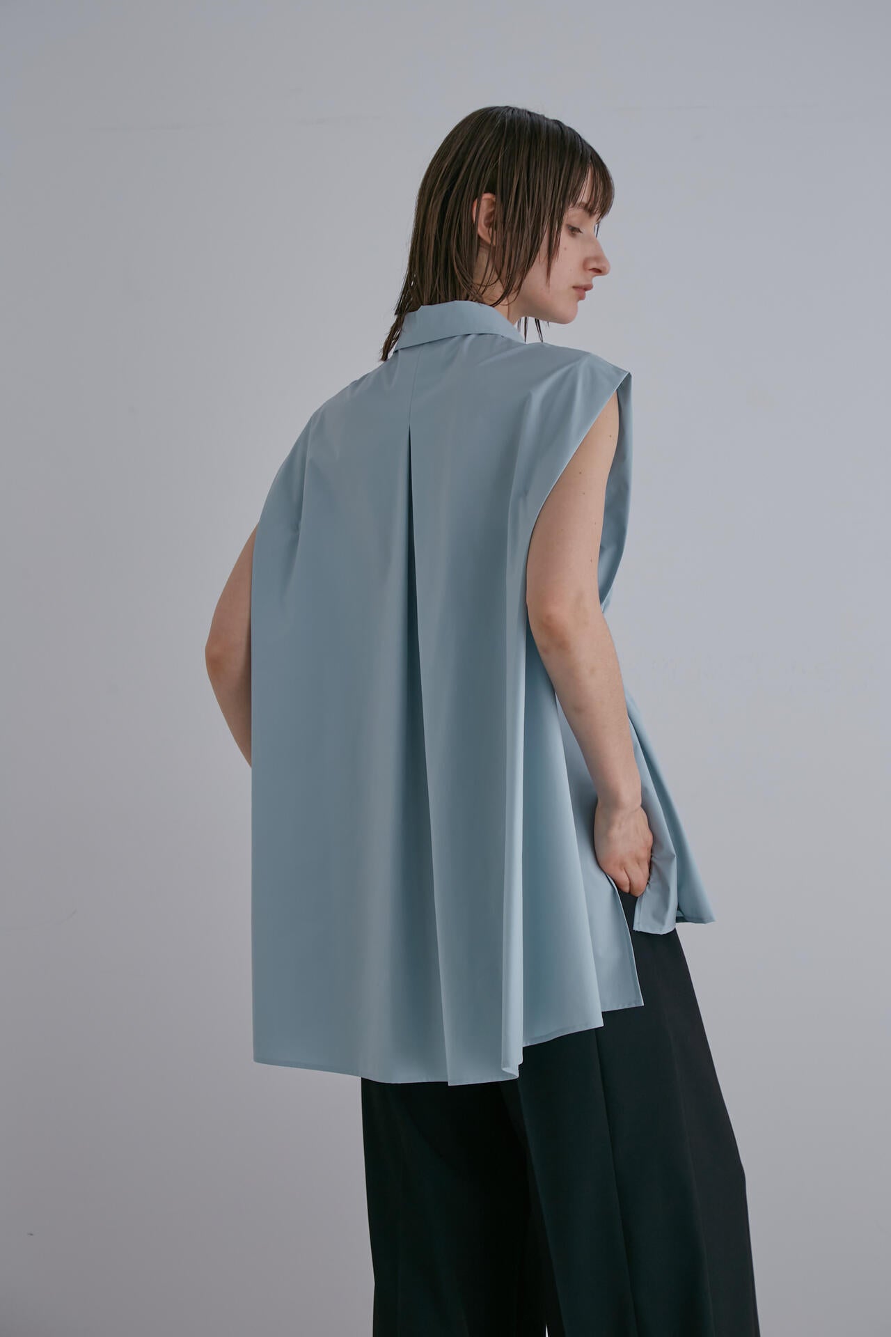 《LE PHIL》SOLOTEX ストレッチブラウス