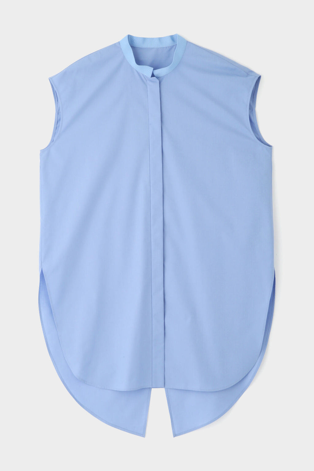 美品✨LE PHILバンドカラーシャツ ロング丈 ティアードギャザー 