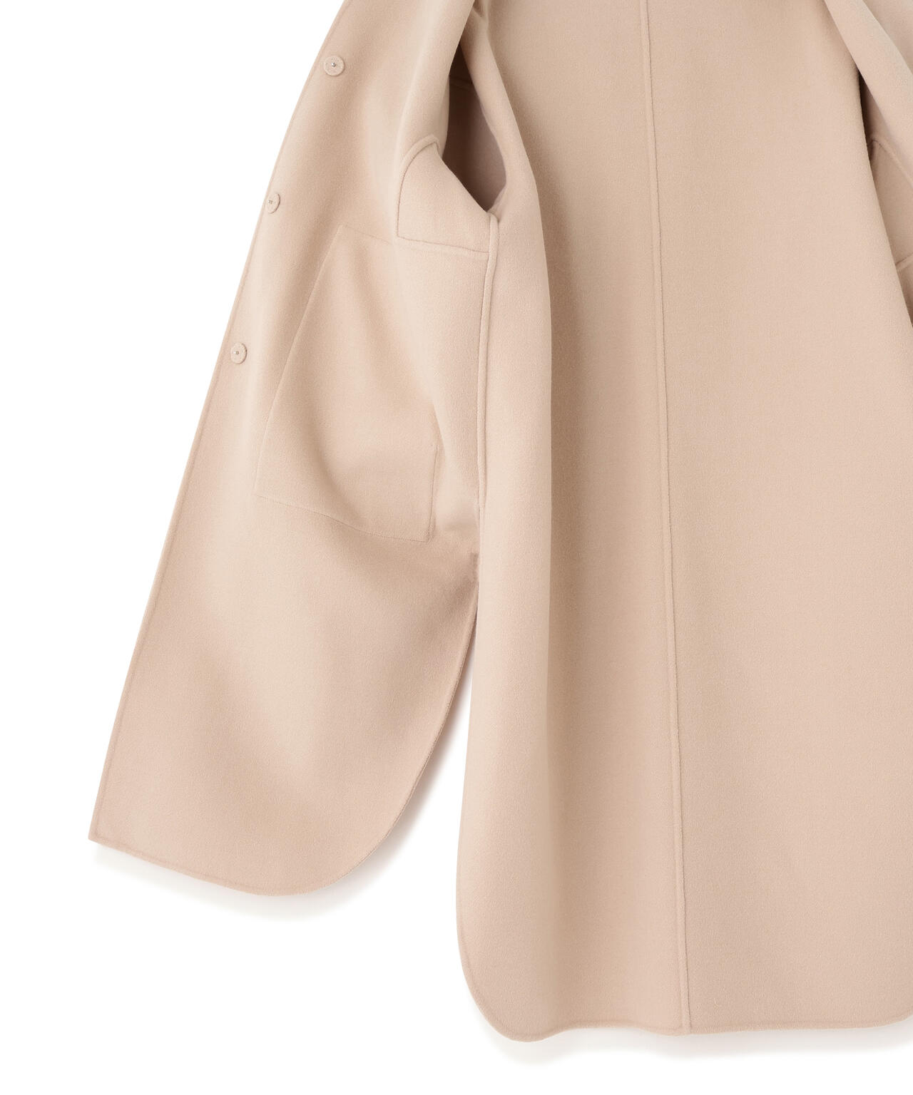 ソフトウールリバーノーカラーコート