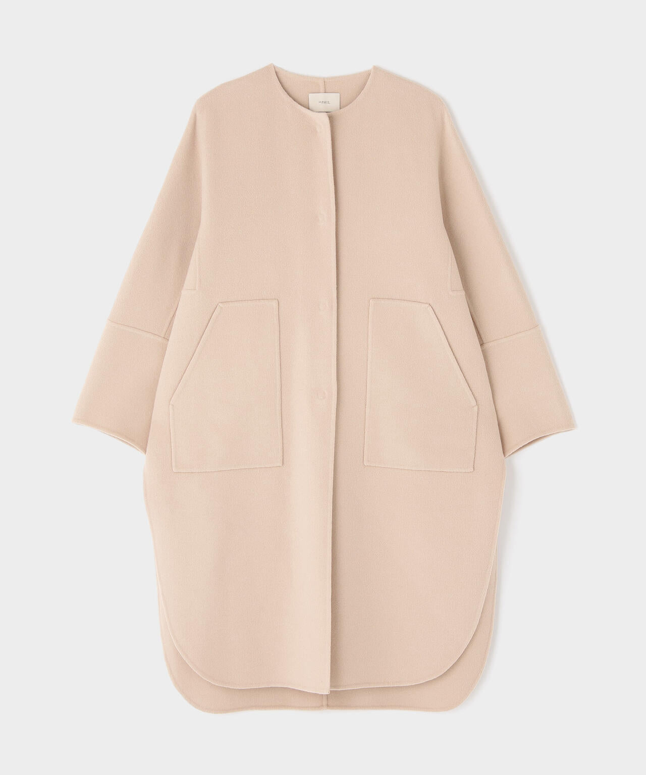 ソフトウールリバーノーカラーコート